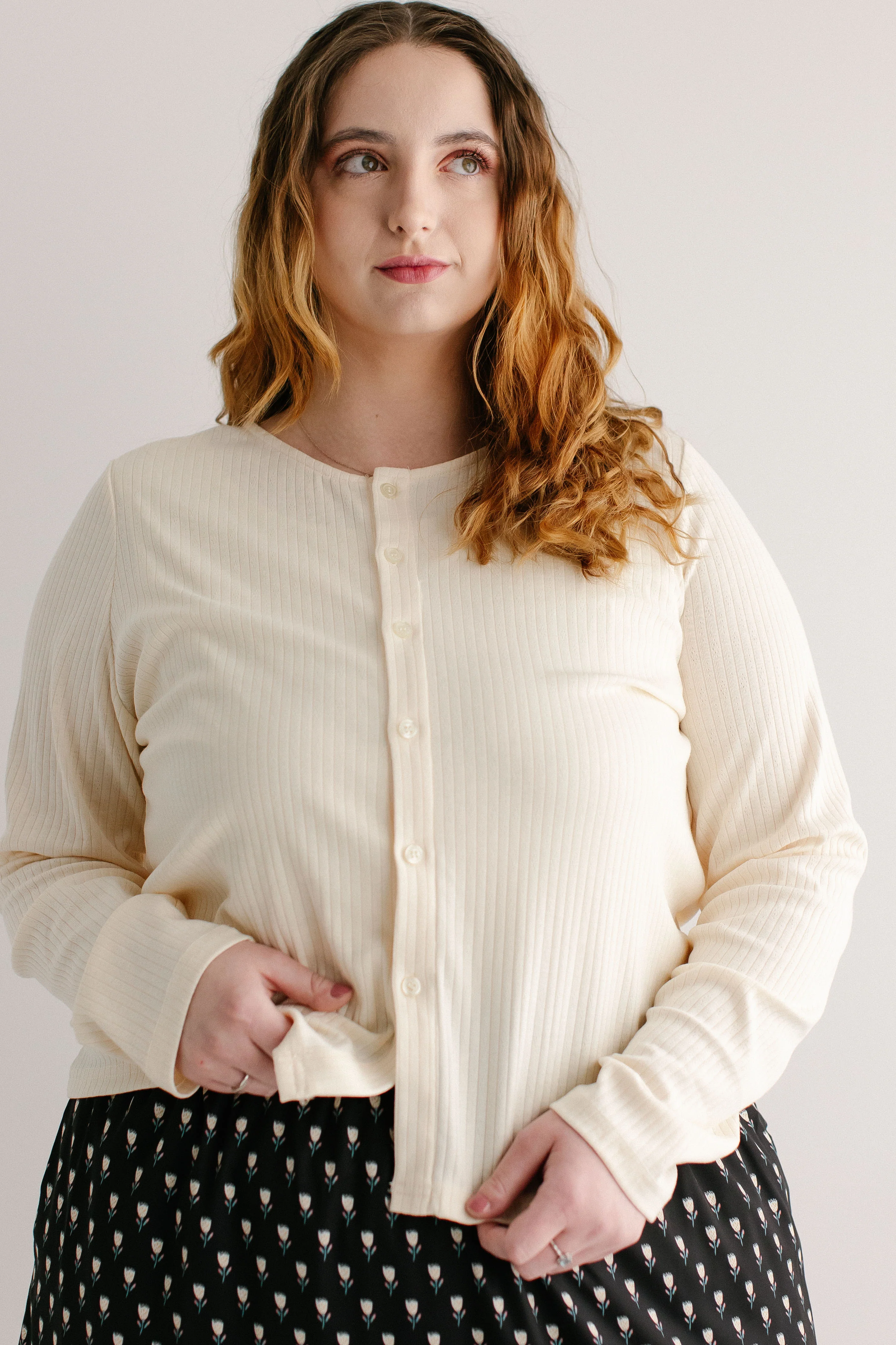 Buttercup Pointelle Knit Button Down Top FINAL SALE - Image 8