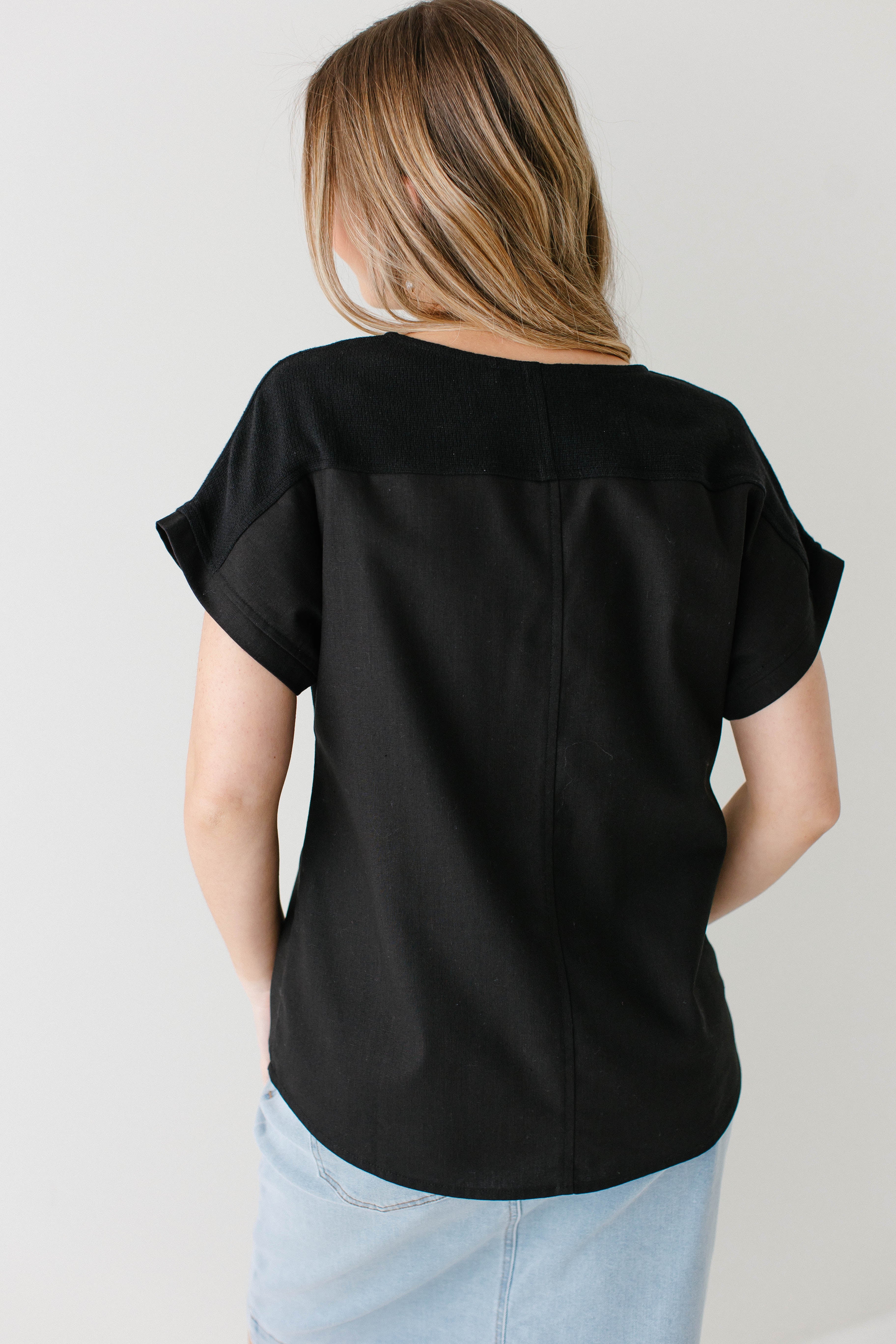 Callie Linen Blend Dolman Sleeve Top FINAL SALE - Image 6