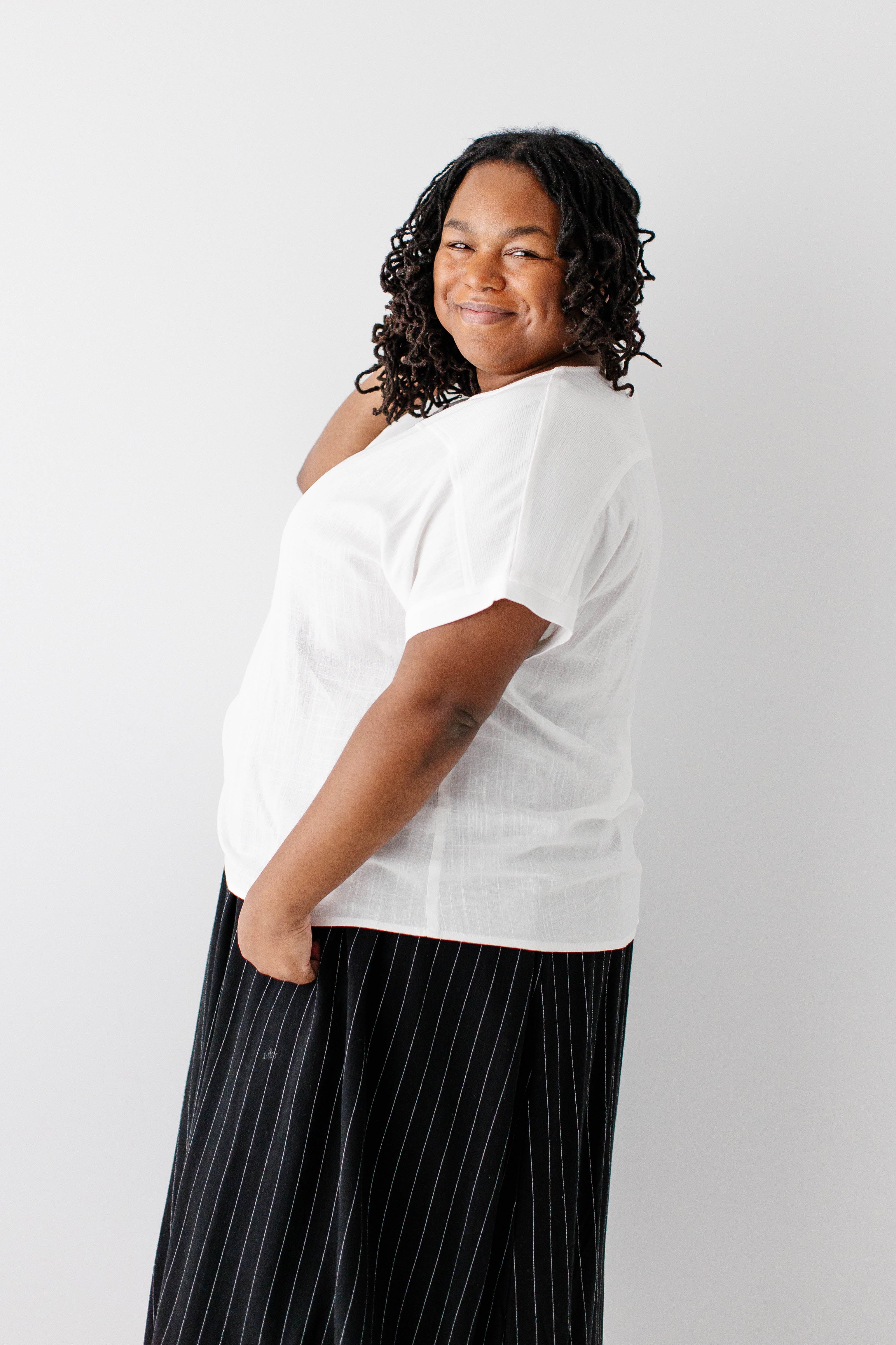Callie Textured Dolman Sleeve Top - Image 10