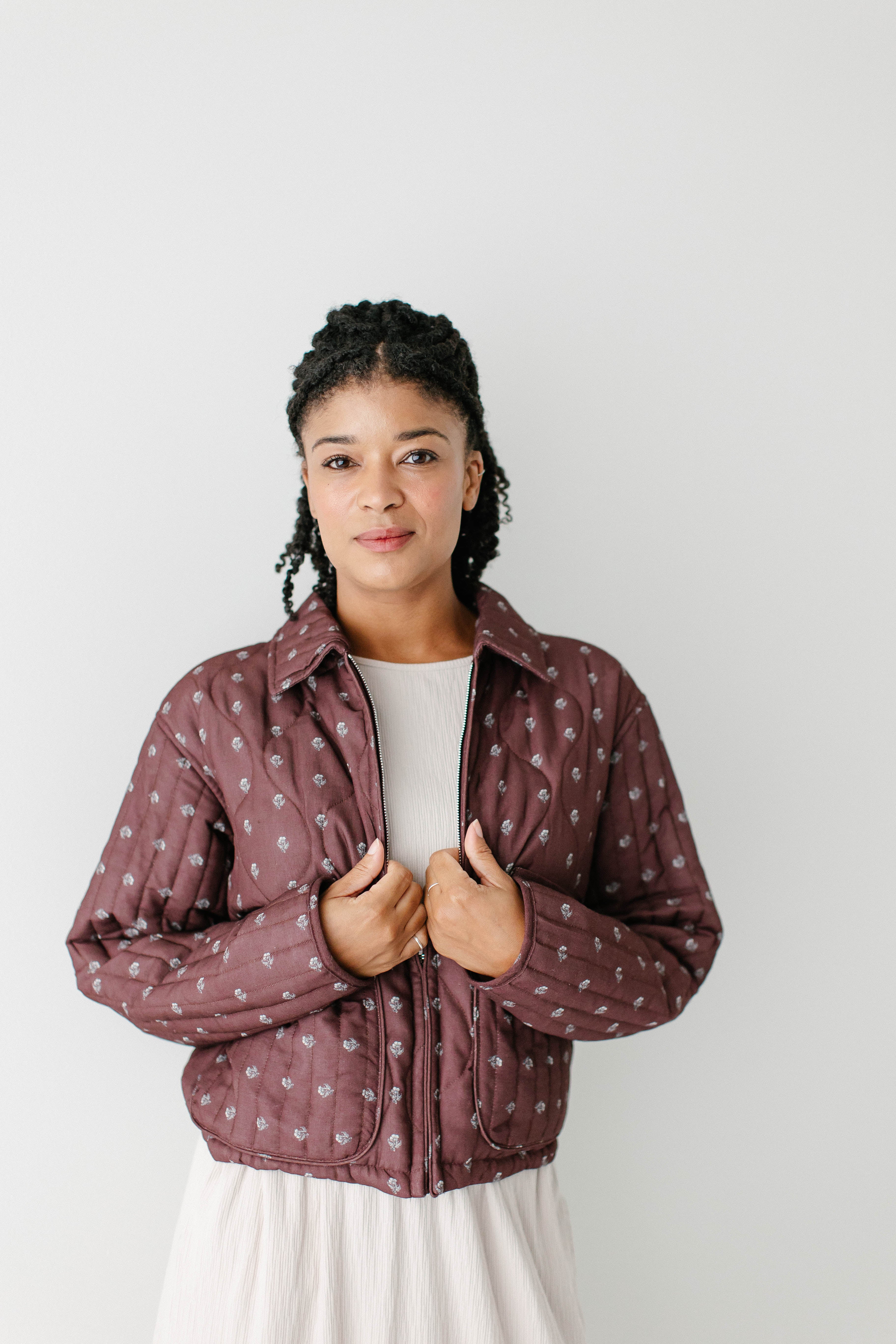 'Carlissa' Vintage Floral Quilted Jacket FINAL SALE
