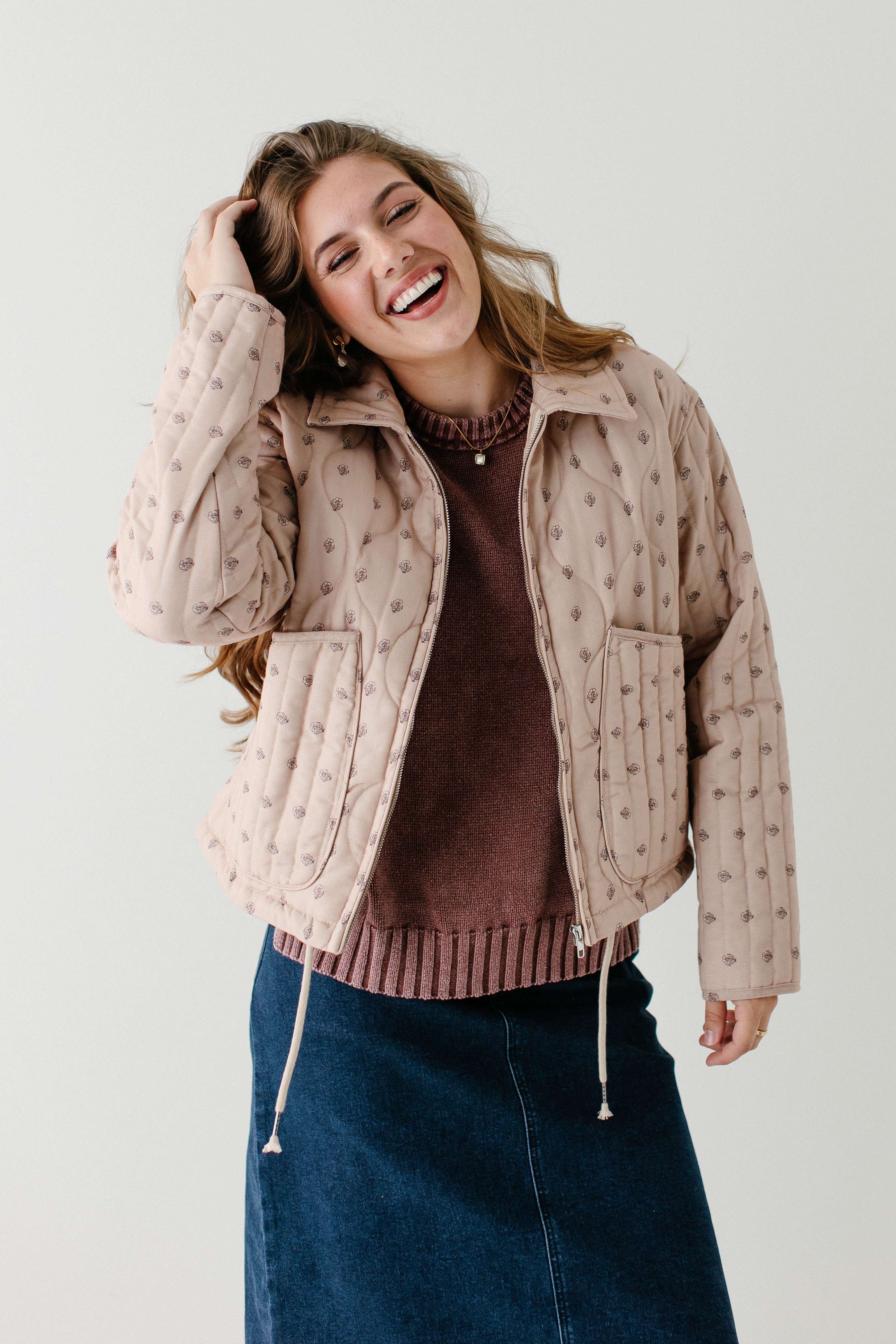 'Carlissa' Vintage Floral Quilted Jacket FINAL SALE - Image 10