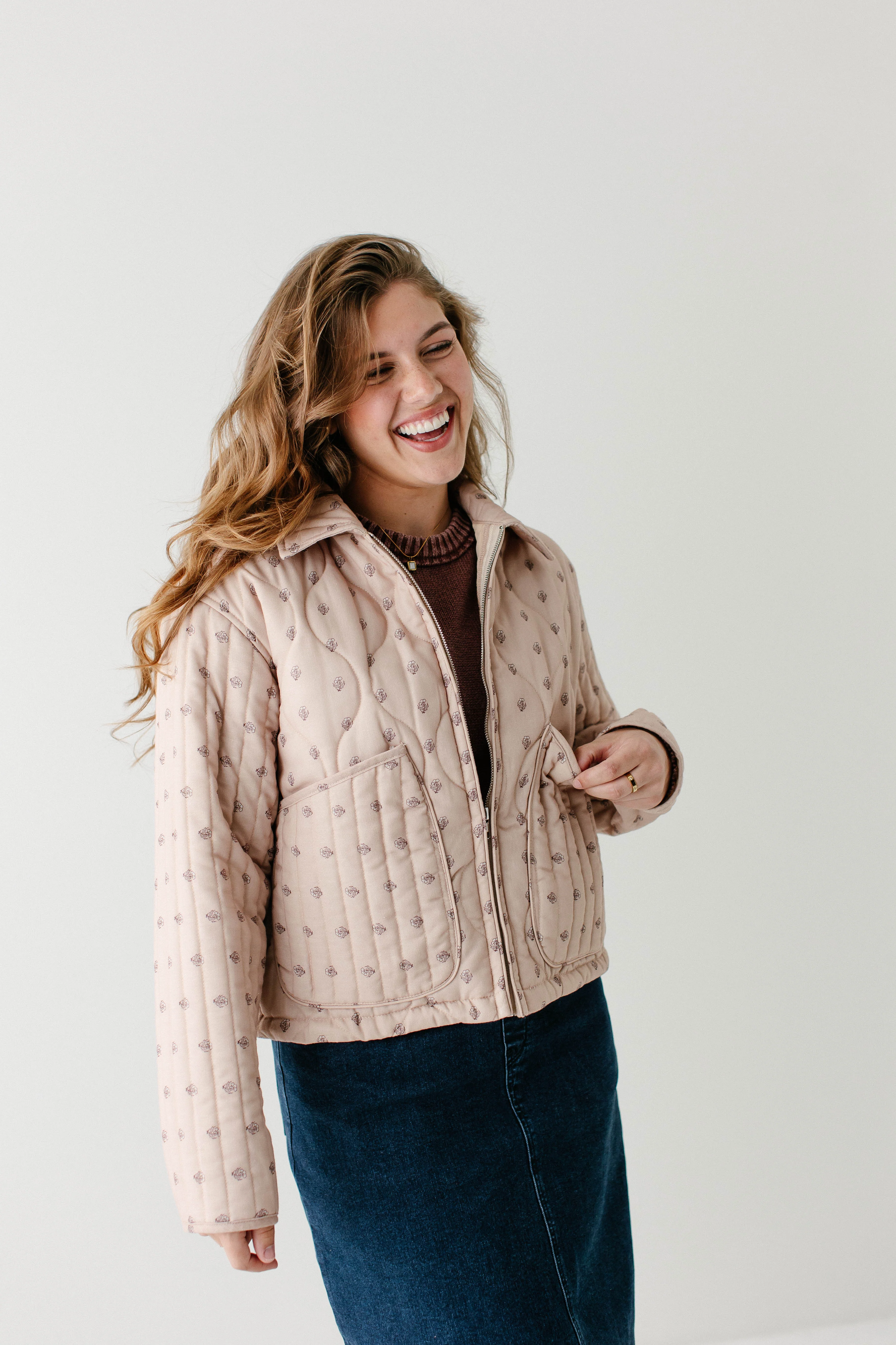 'Carlissa' Vintage Floral Quilted Jacket FINAL SALE - Image 8