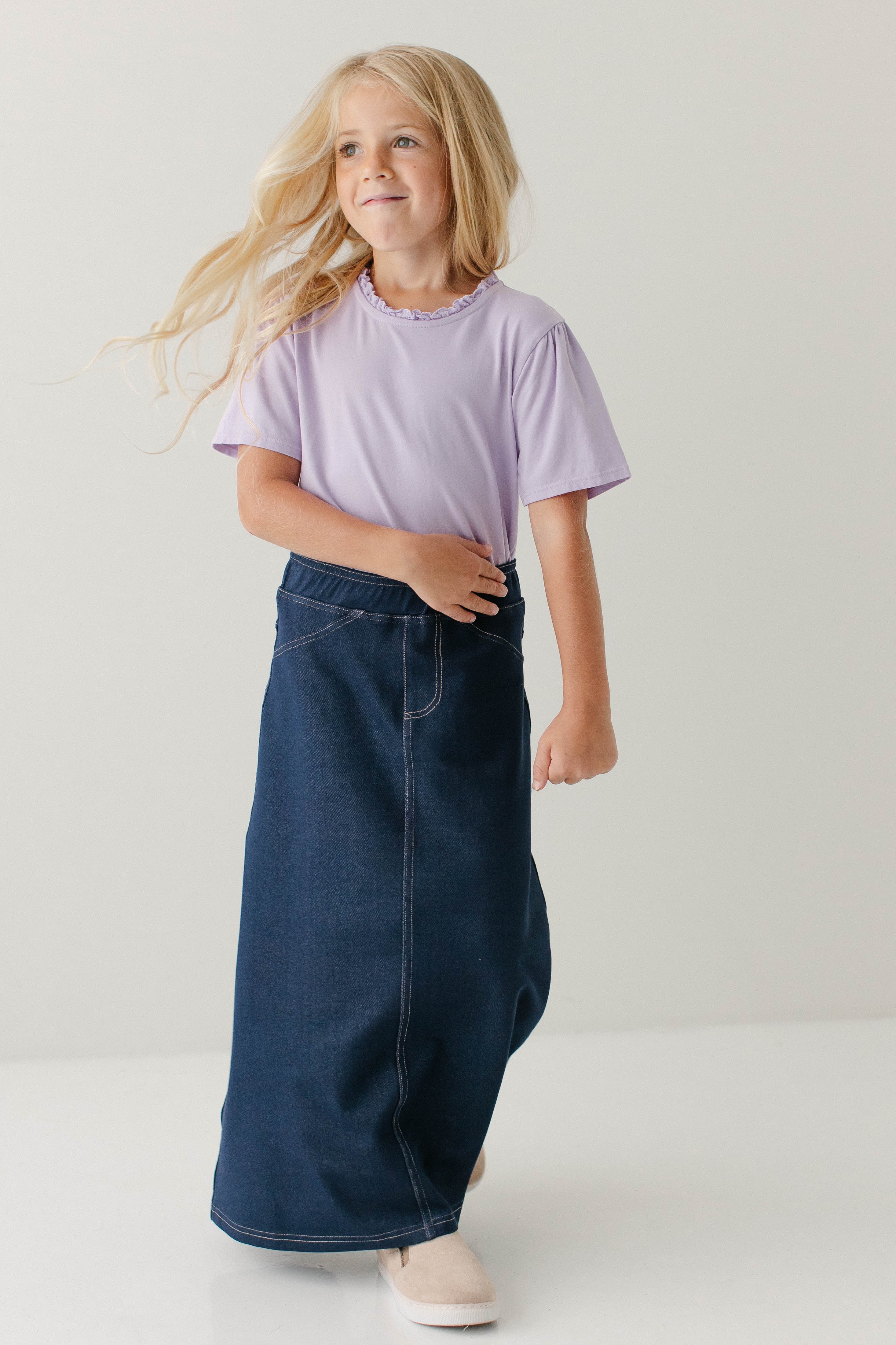 Caroline Girl Knit Maxi Skirt - Image 3