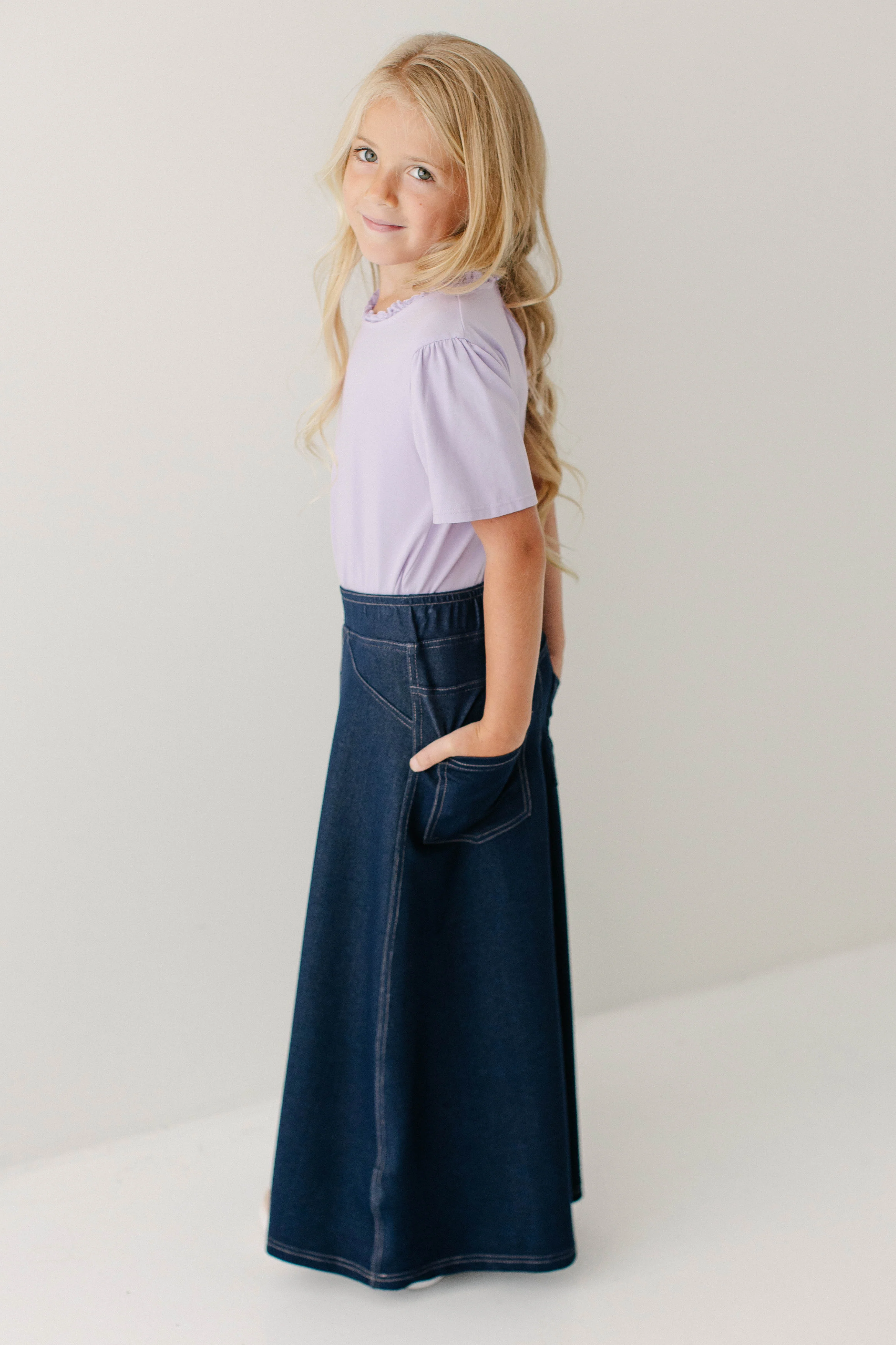 Caroline Girl Knit Maxi Skirt - Image 4