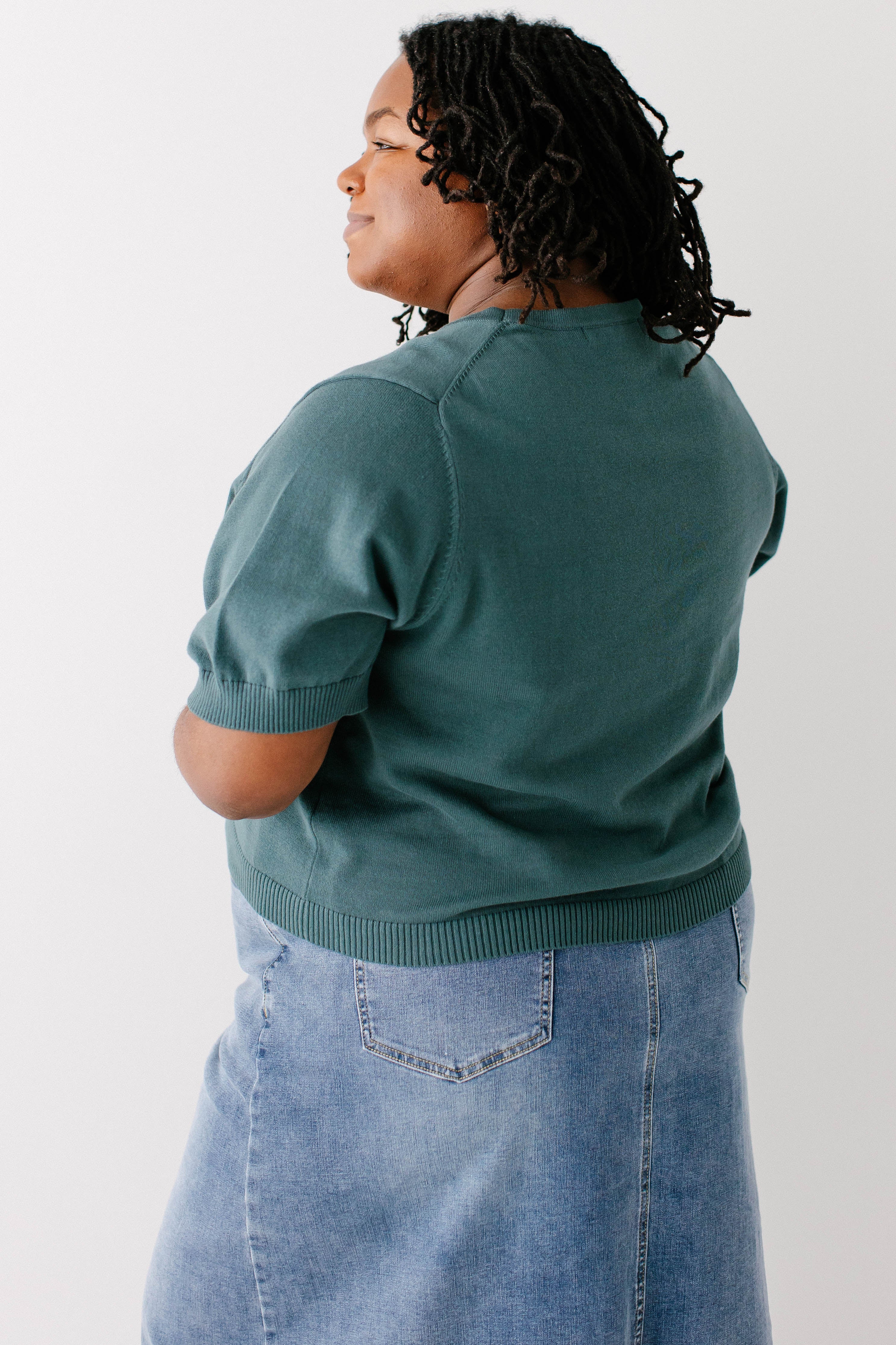 Catherine Short Sleeve Cotton Cardigan - Image 11