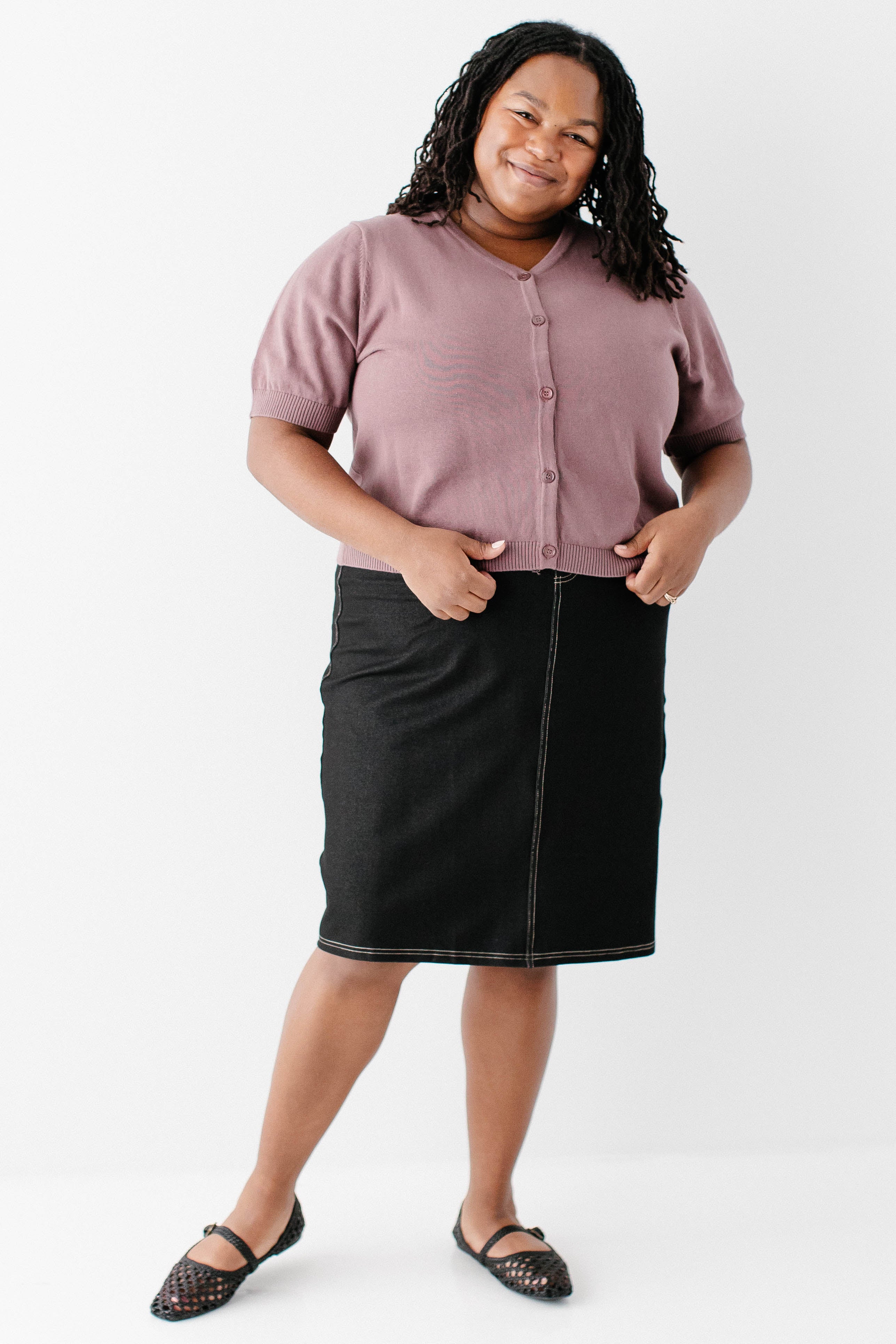 Catherine Short Sleeve Cotton Cardigan - Image 13
