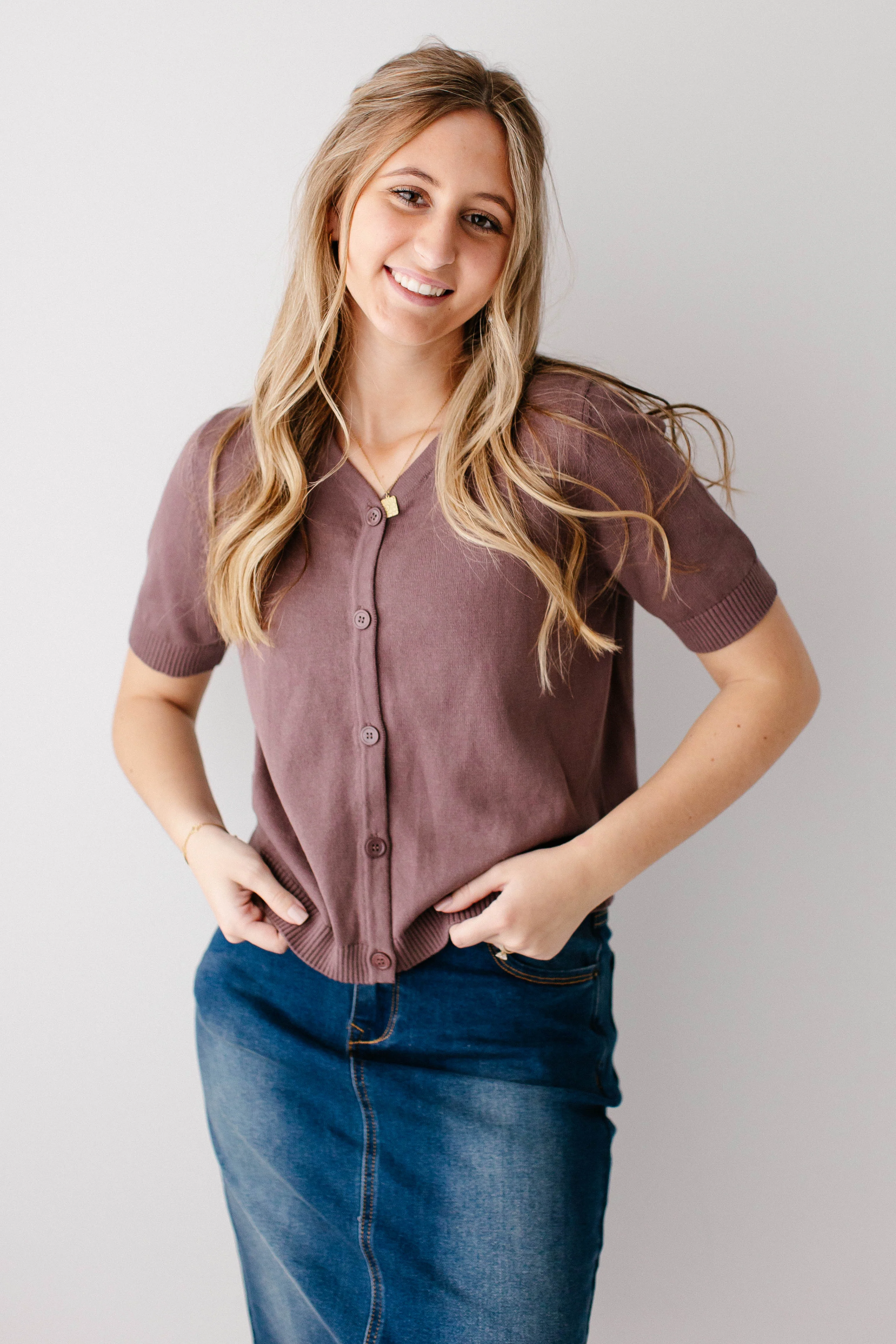 Catherine Short Sleeve Cotton Cardigan - Image 16