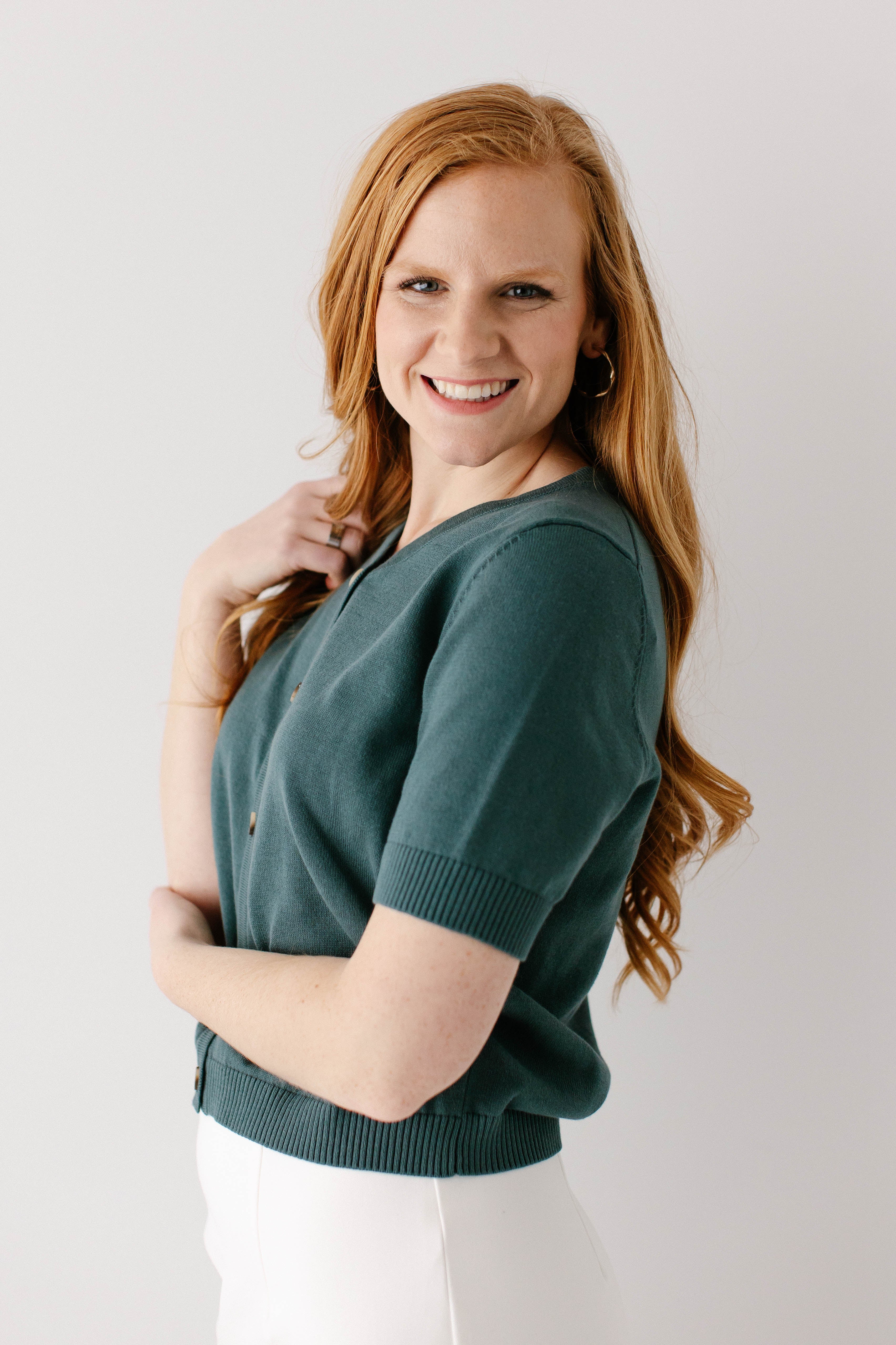 Catherine Short Sleeve Cotton Cardigan - Image 4