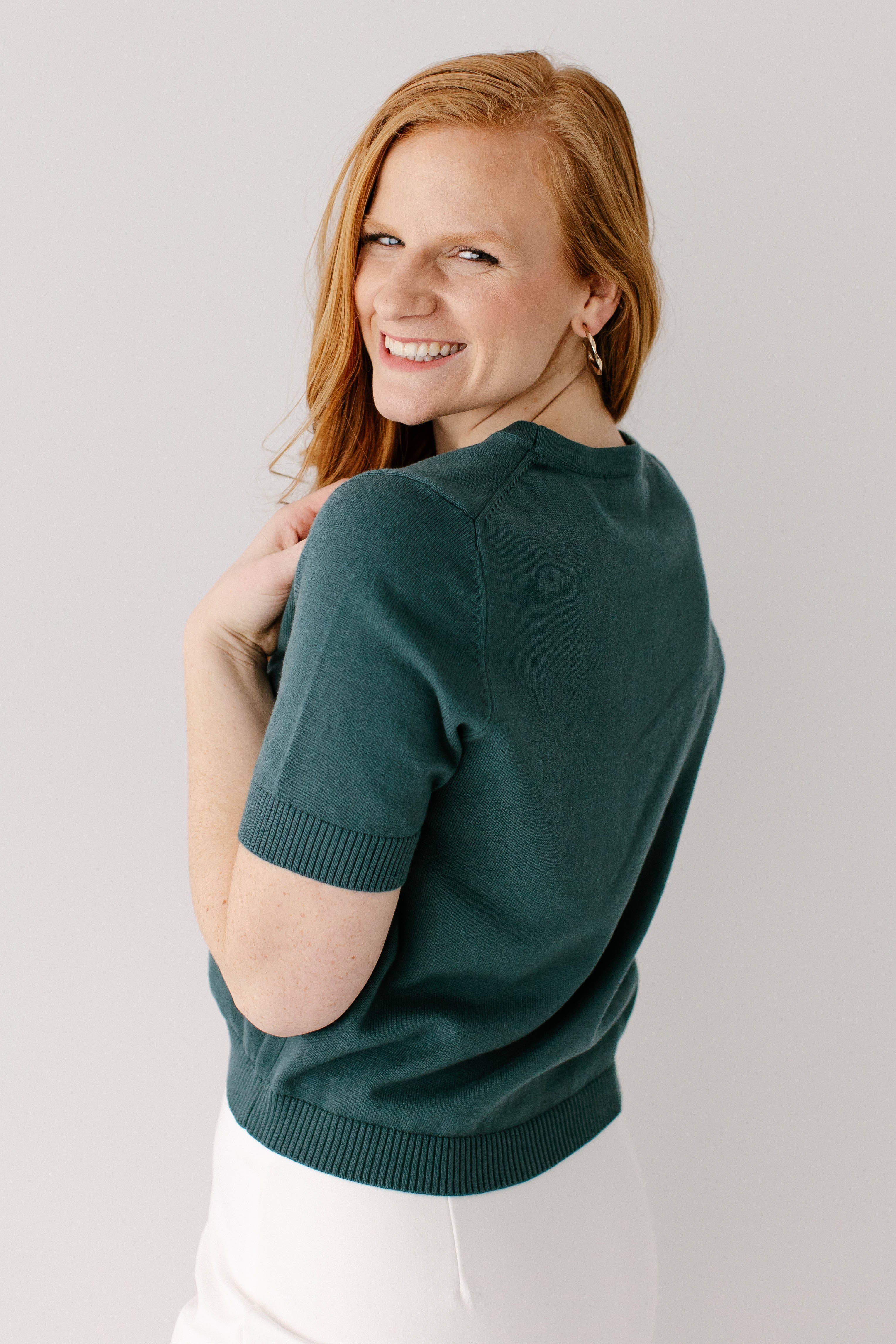 Catherine Short Sleeve Cotton Cardigan - Image 6