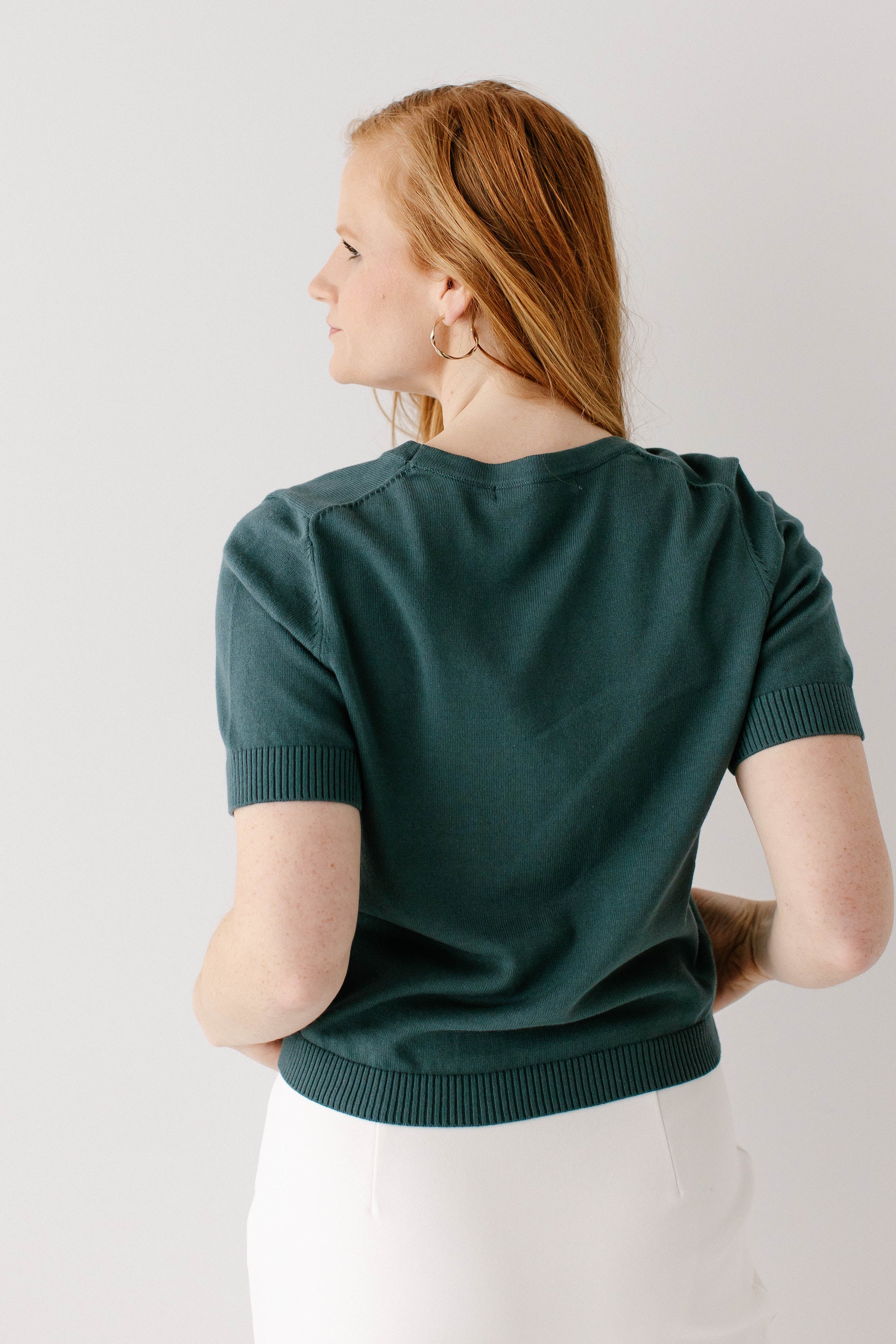 Catherine Short Sleeve Cotton Cardigan - Image 7