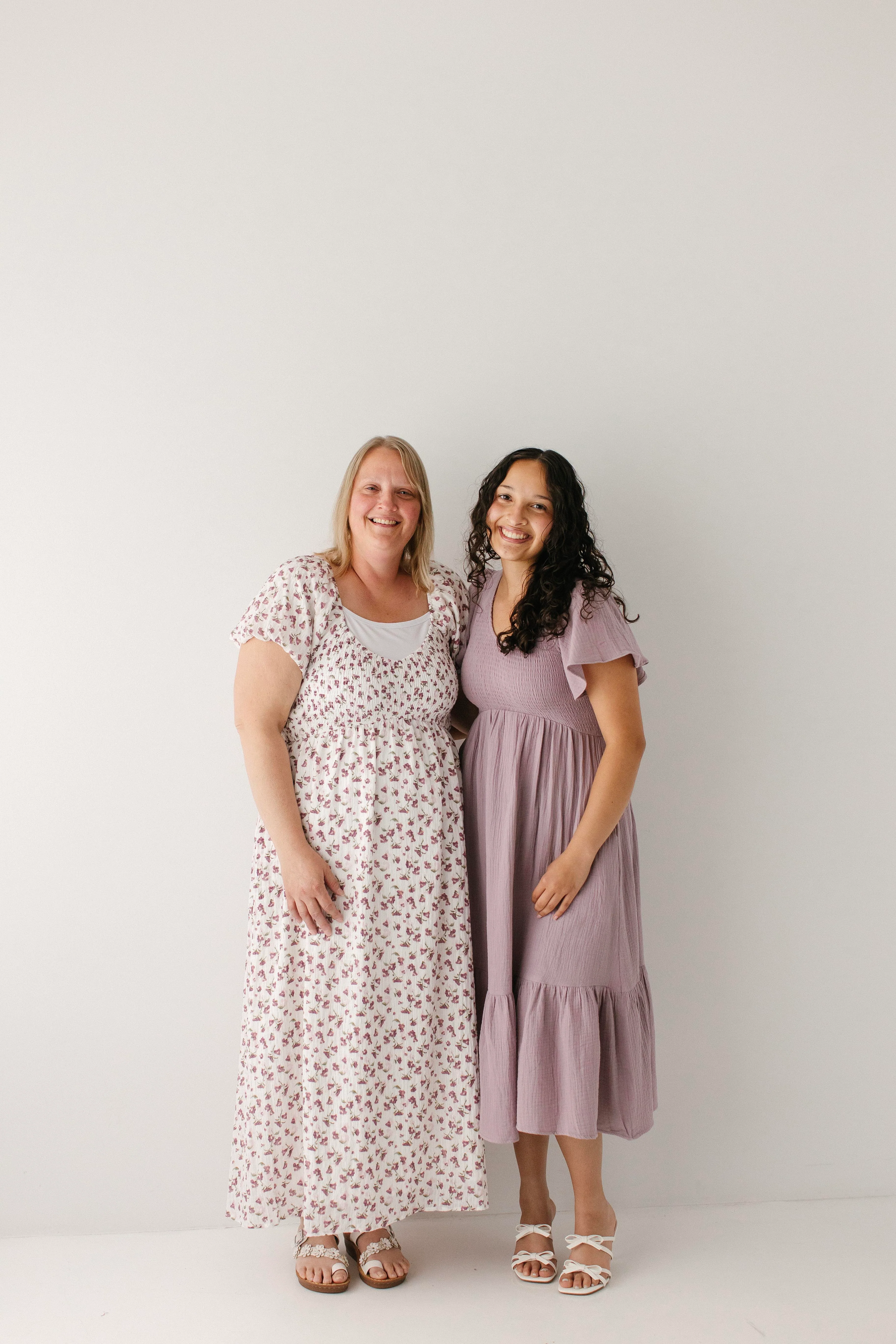 Charis Plum Floral Puff Sleeve Maxi Dress - Image 3