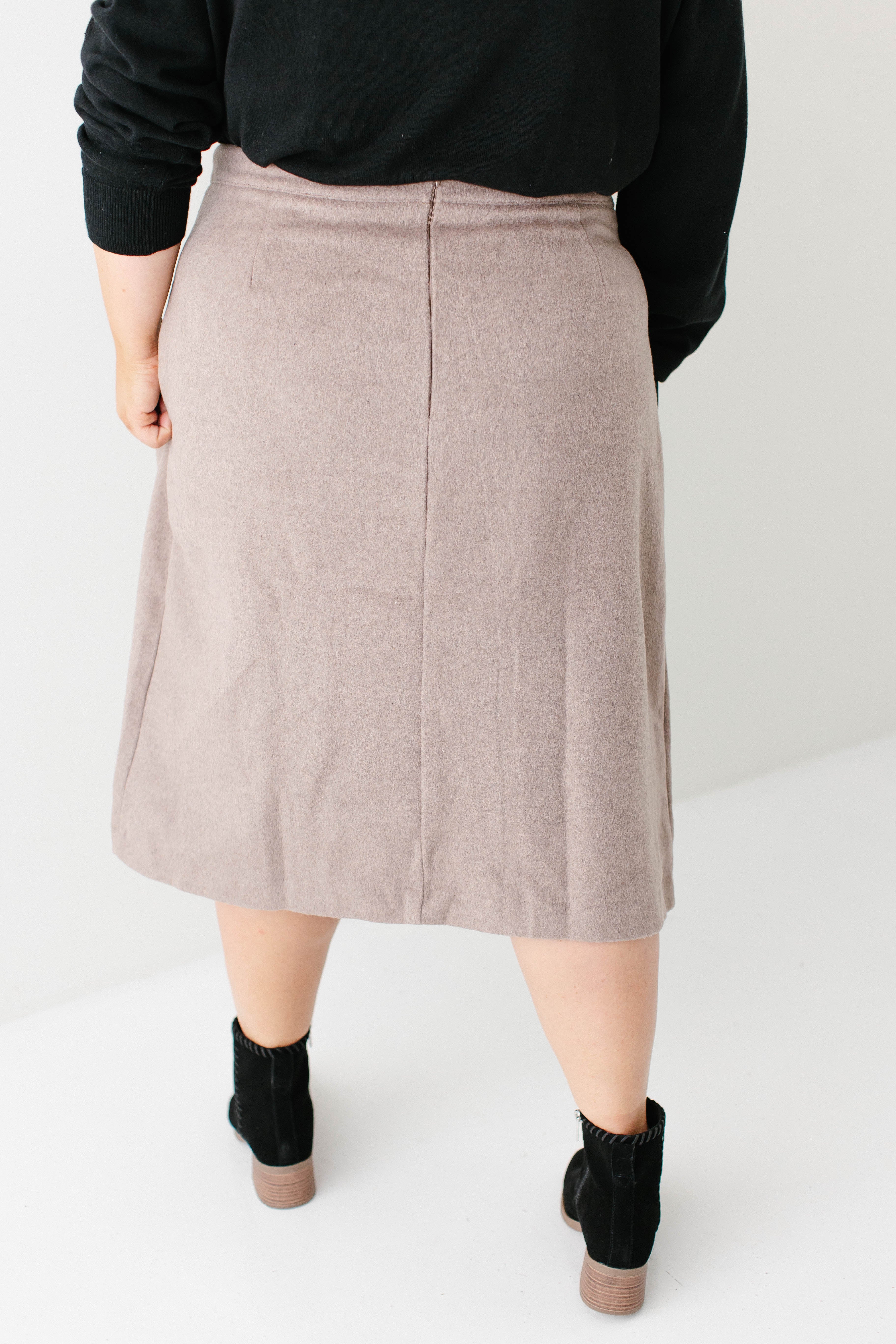Charlotte Wool Blend A-Line Skirt FINAL SALE - Image 10