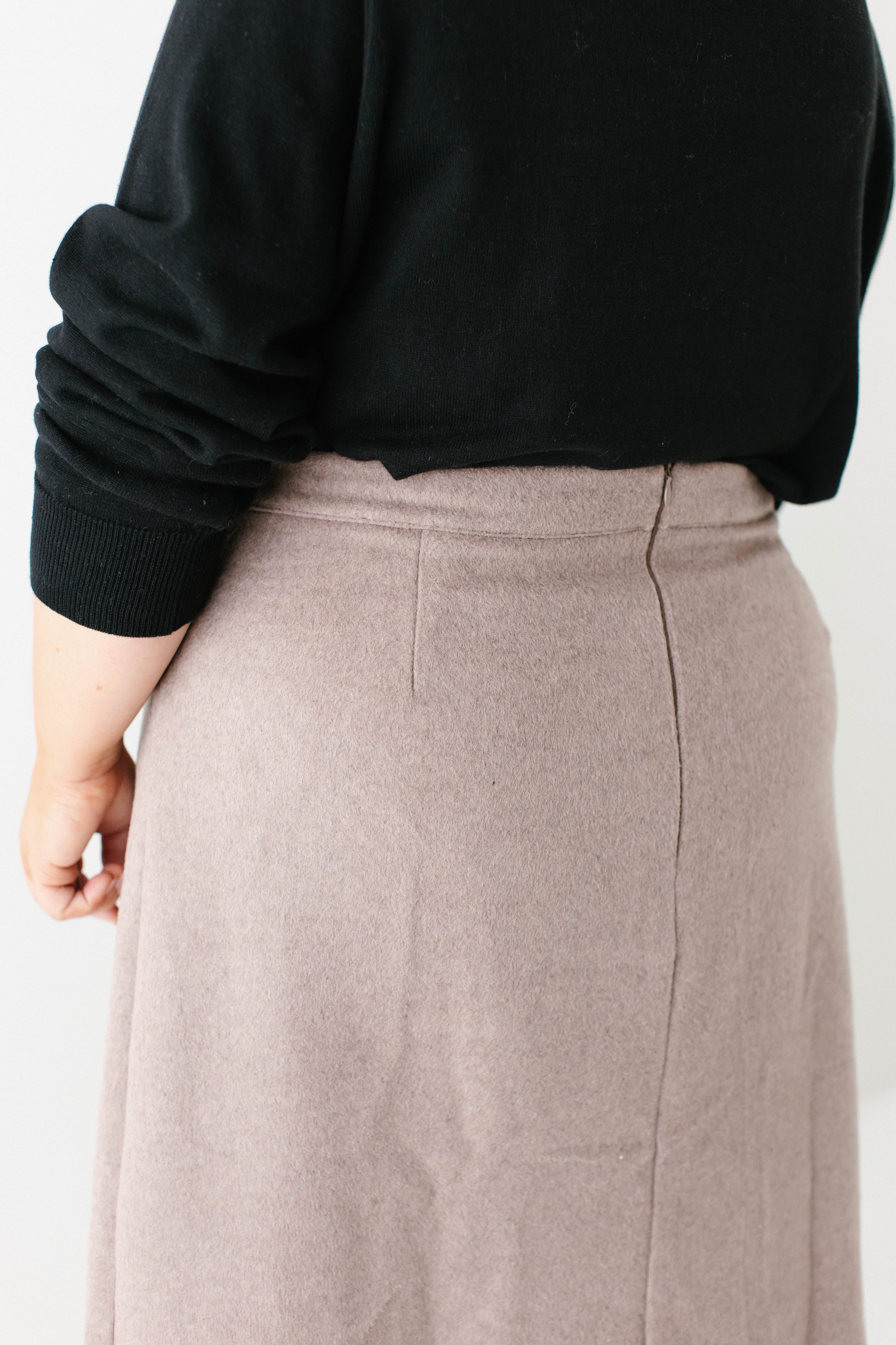 Charlotte Wool Blend A-Line Skirt FINAL SALE - Image 11