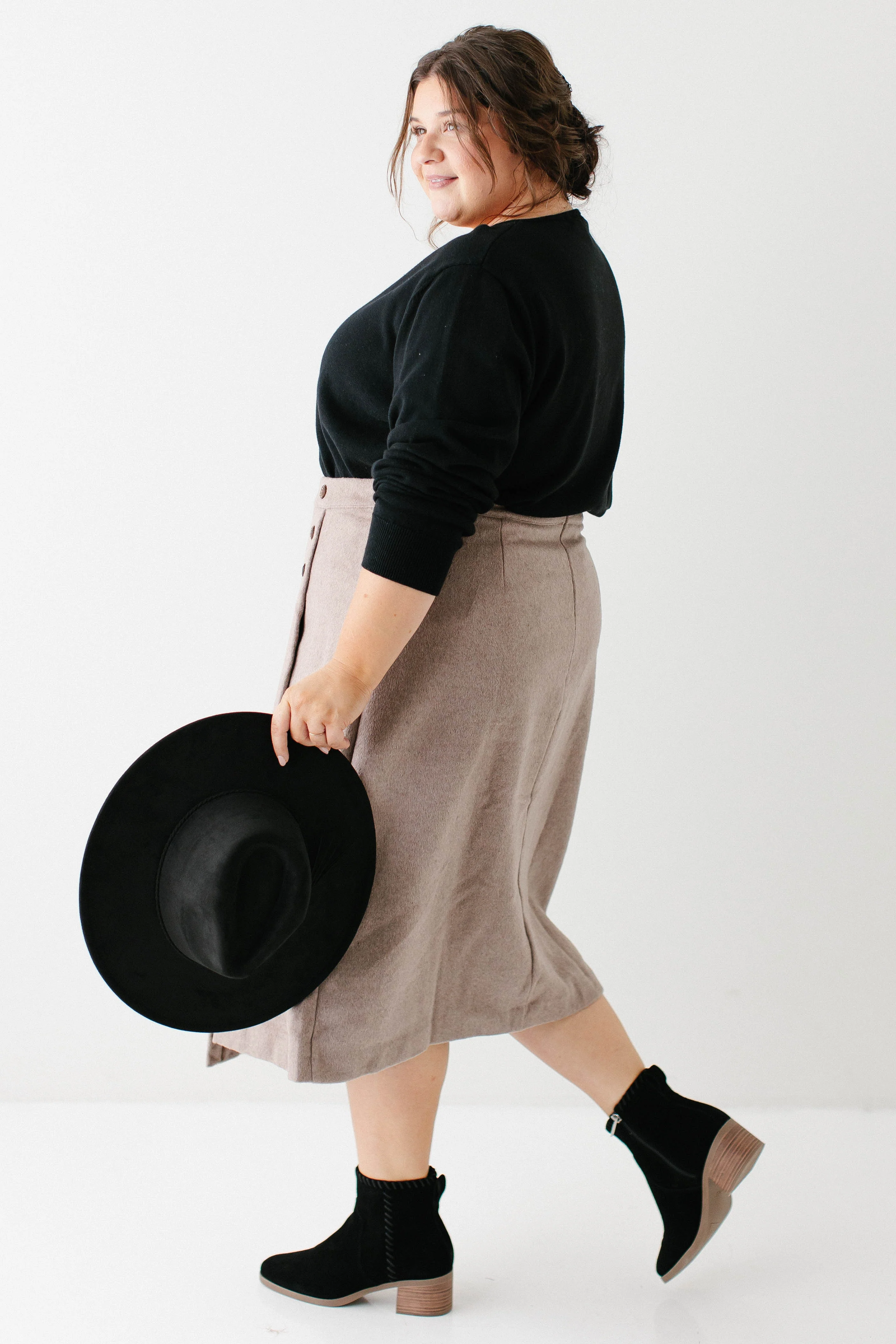 Charlotte Wool Blend A-Line Skirt FINAL SALE - Image 6
