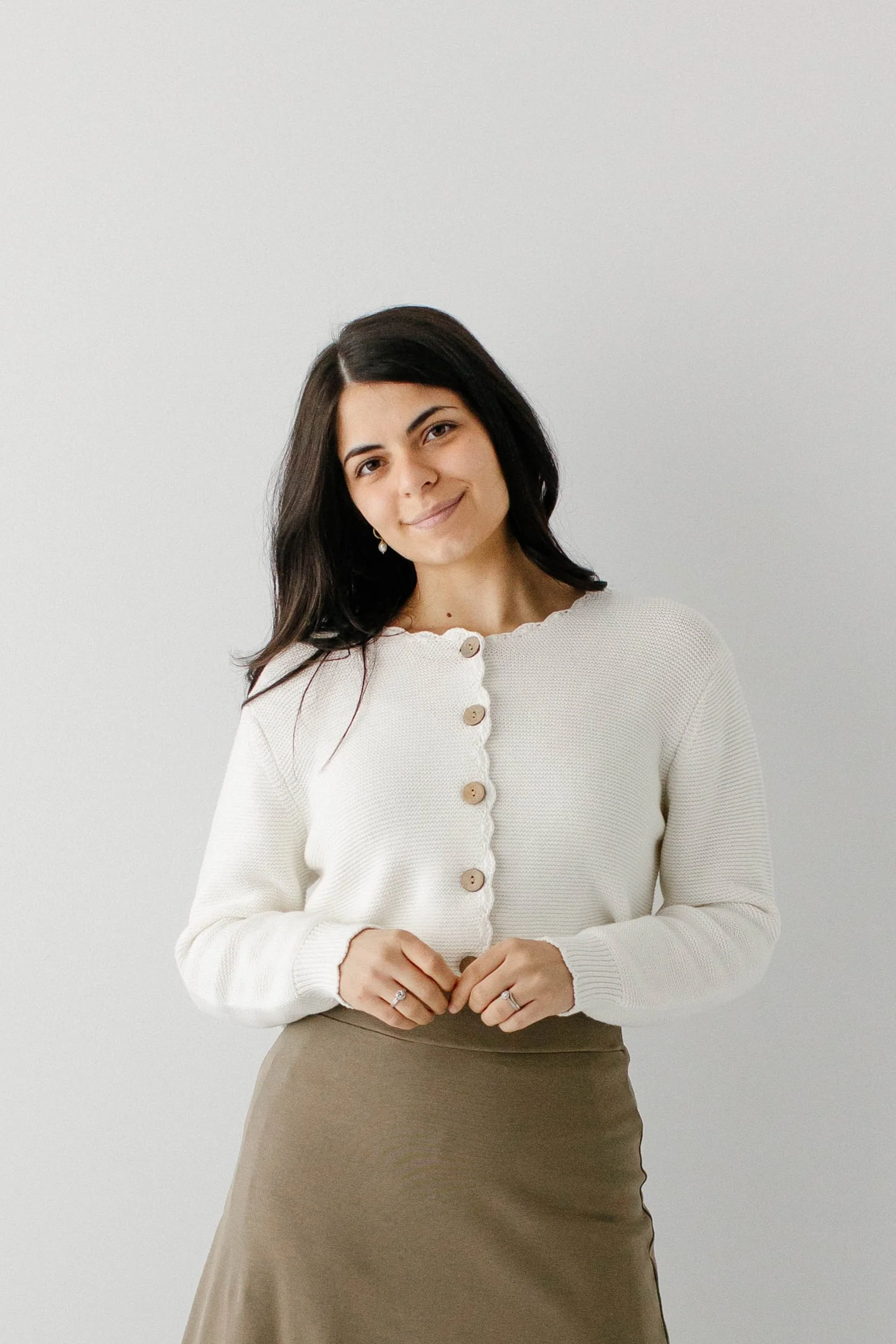 Cherie Scallop Edge Cardigan
