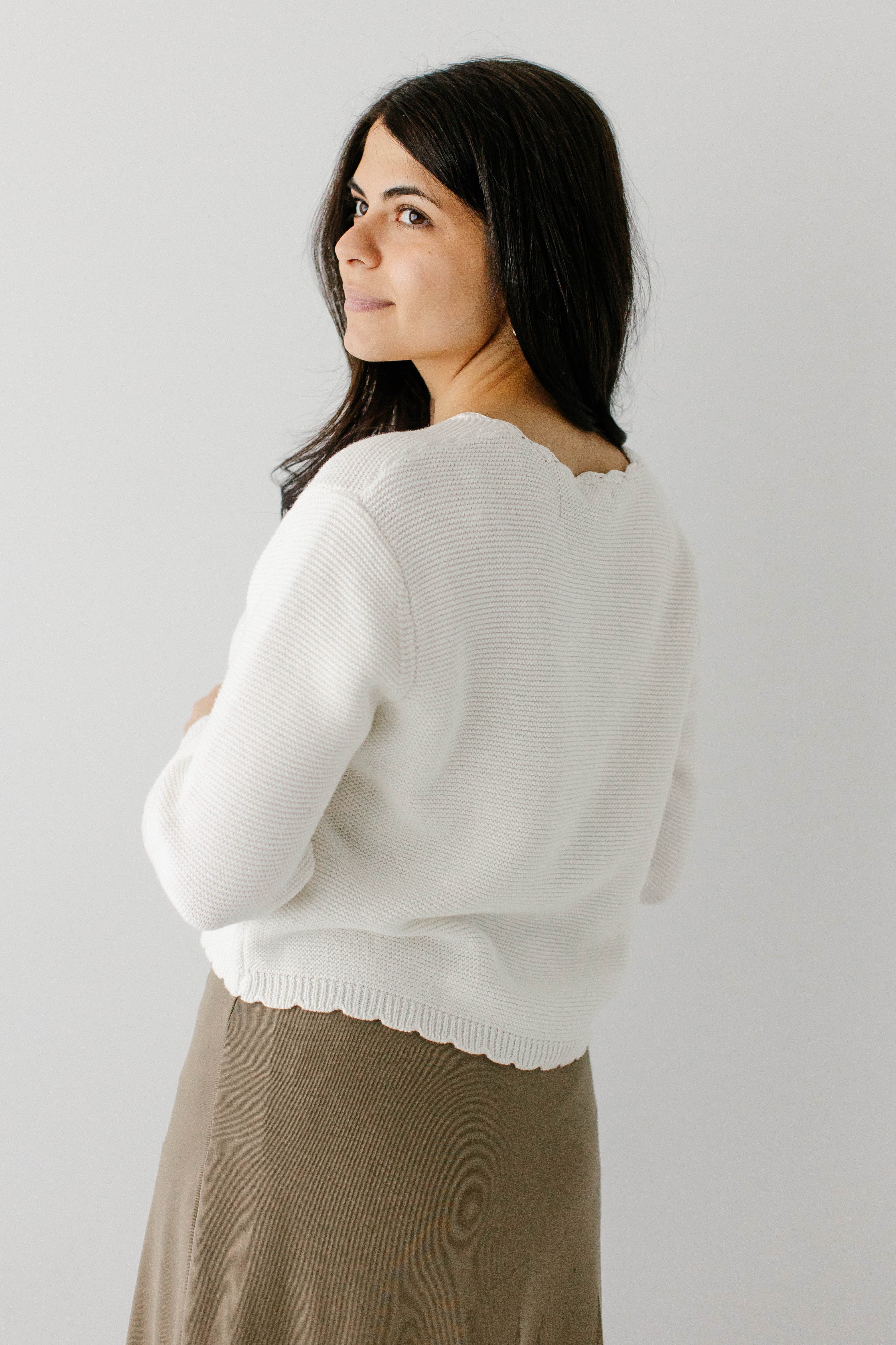 Cherie Scallop Edge Cardigan - Image 6
