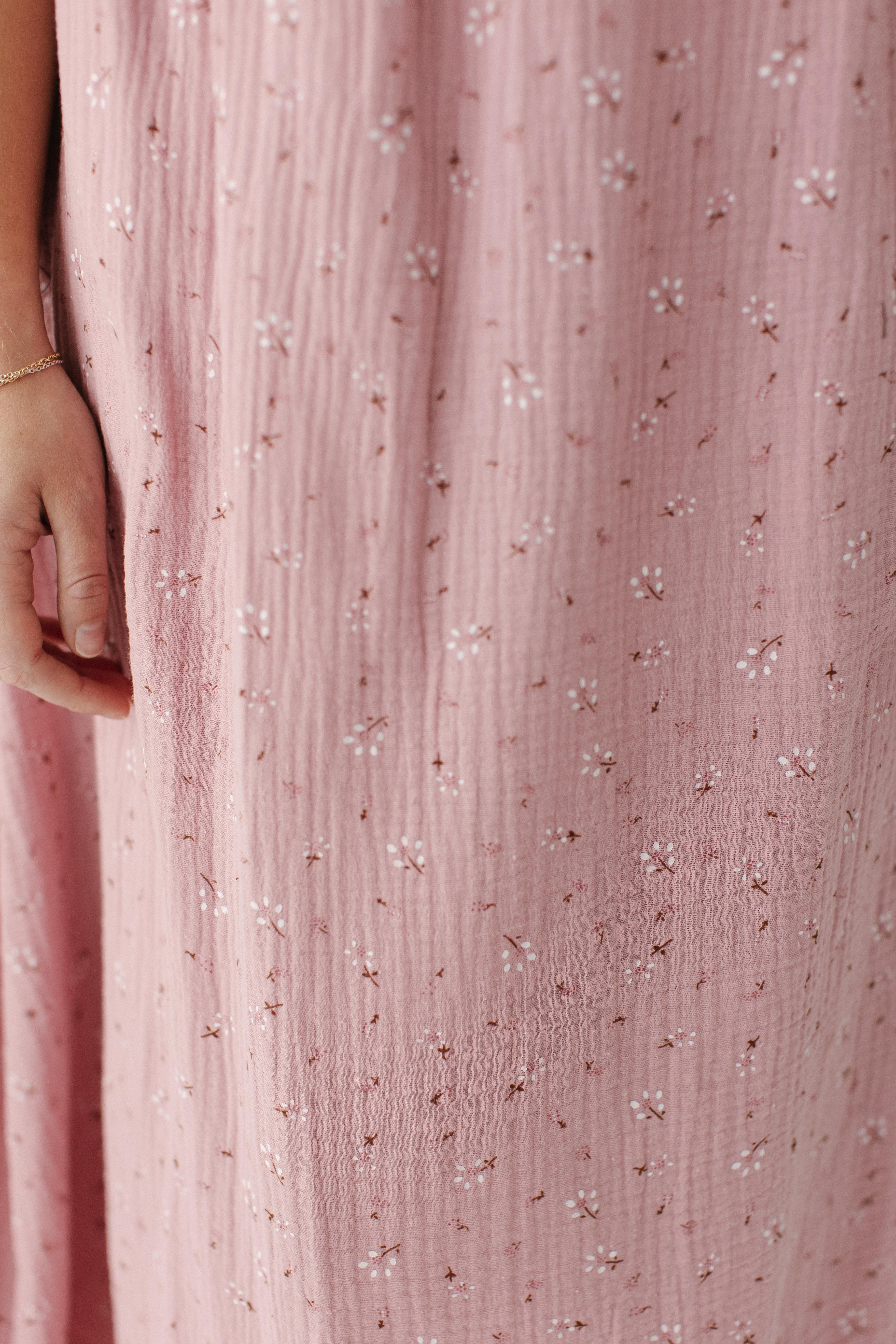 Cheryl Ditsy Floral Gauze Dress - Image 8