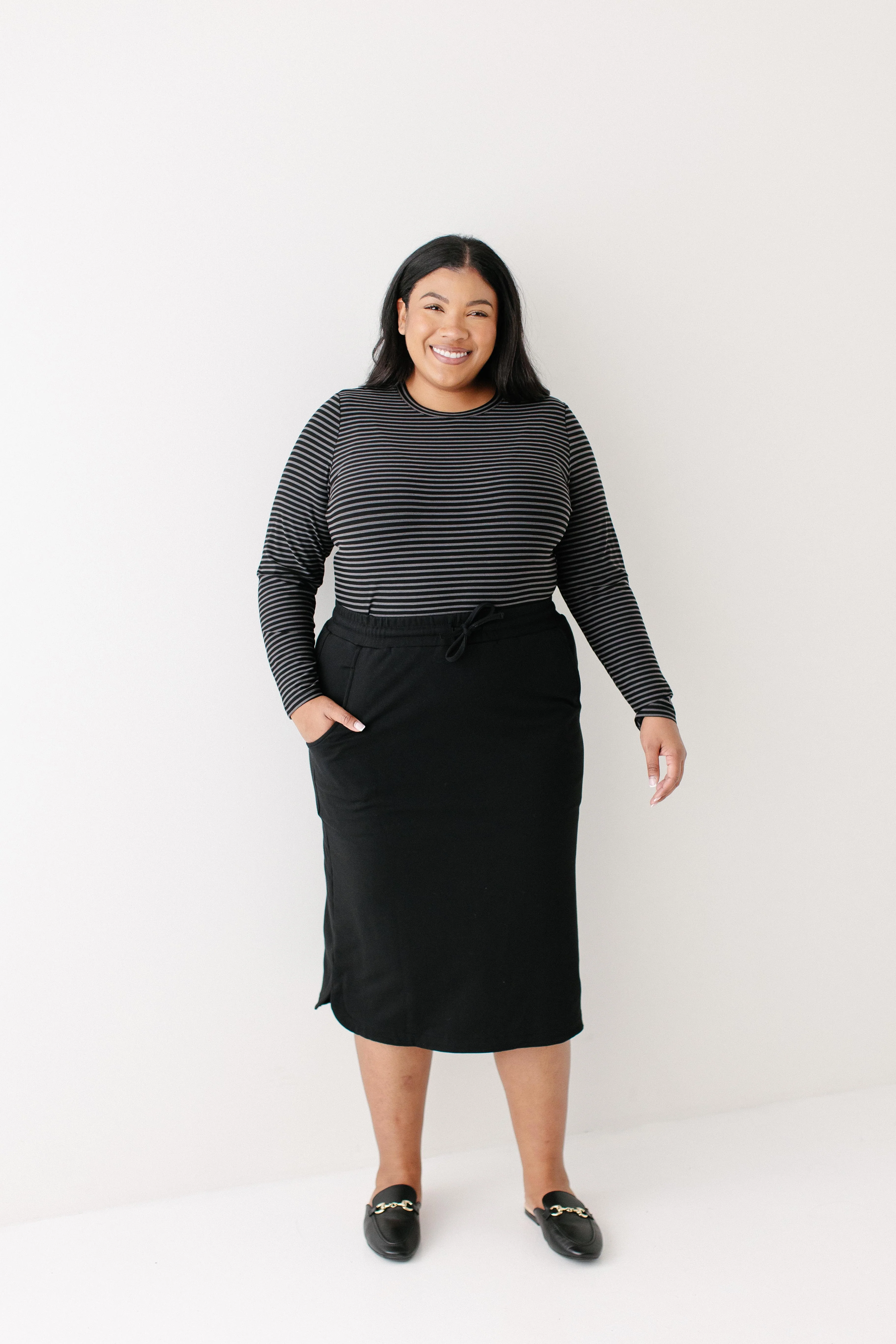 Classic Travel Midi Skirt FINAL SALE - Image 10