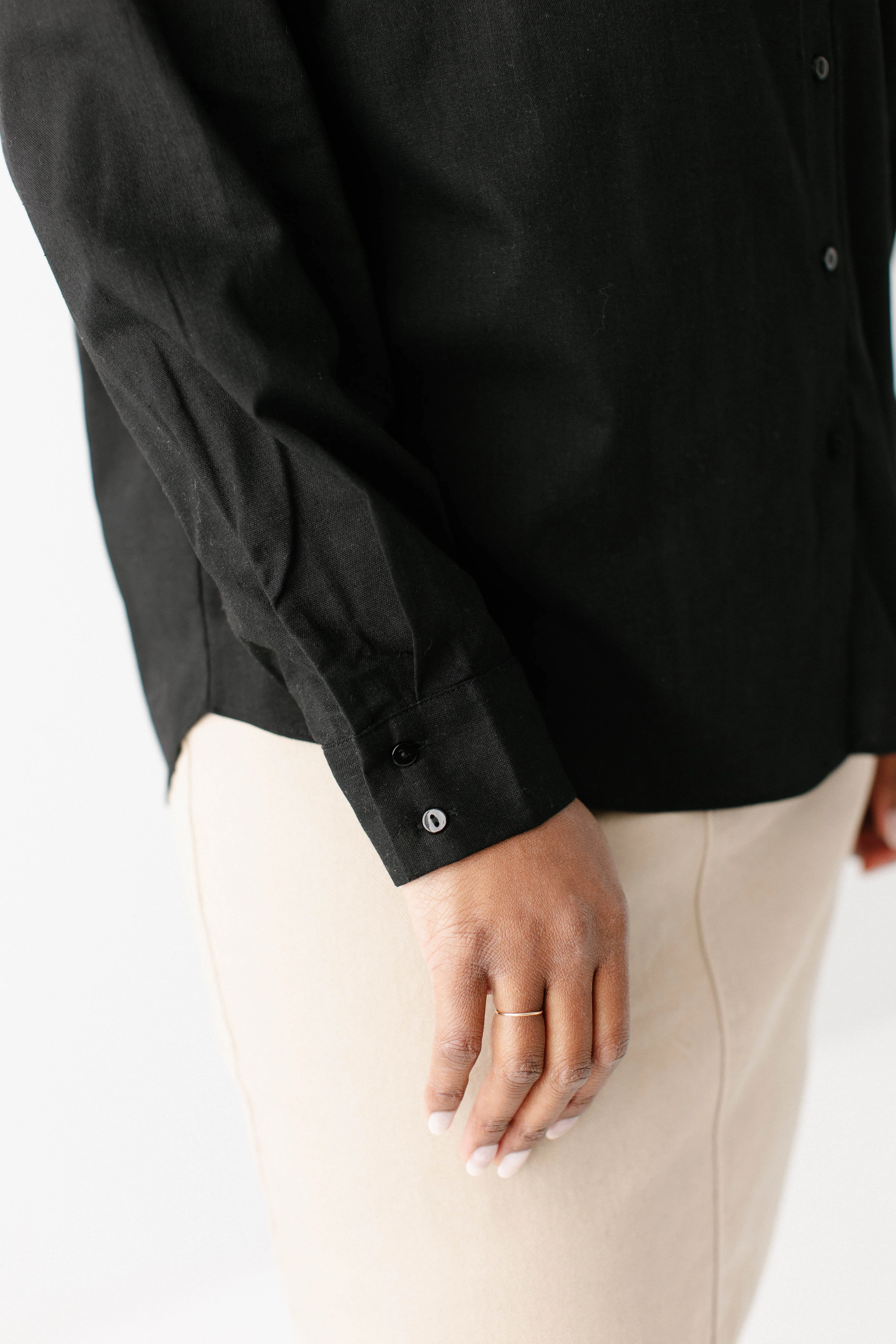 Cole Relaxed Collared Button Down Top FINAL SALE - Image 10