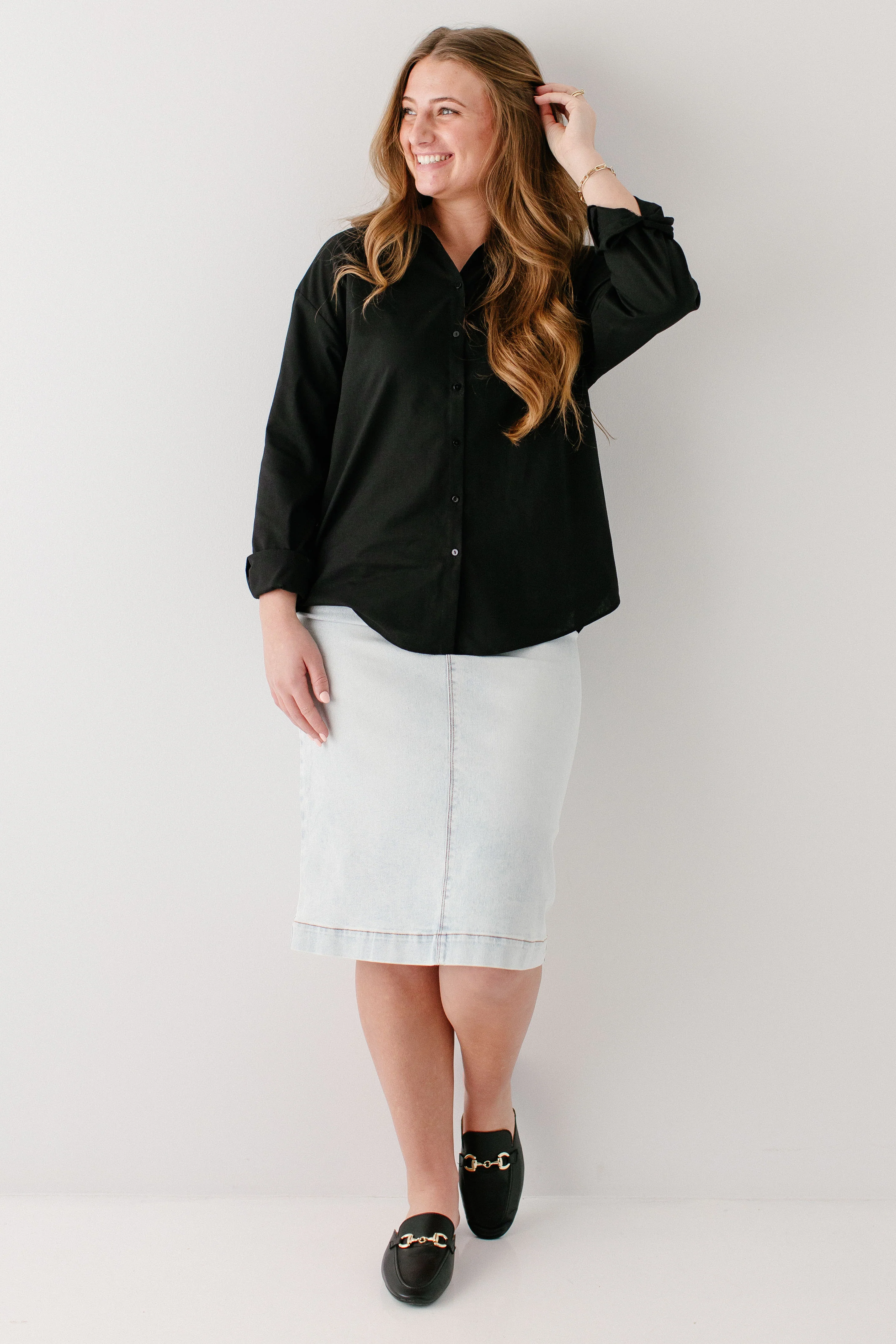 Cole Relaxed Collared Button Down Top FINAL SALE - Image 4