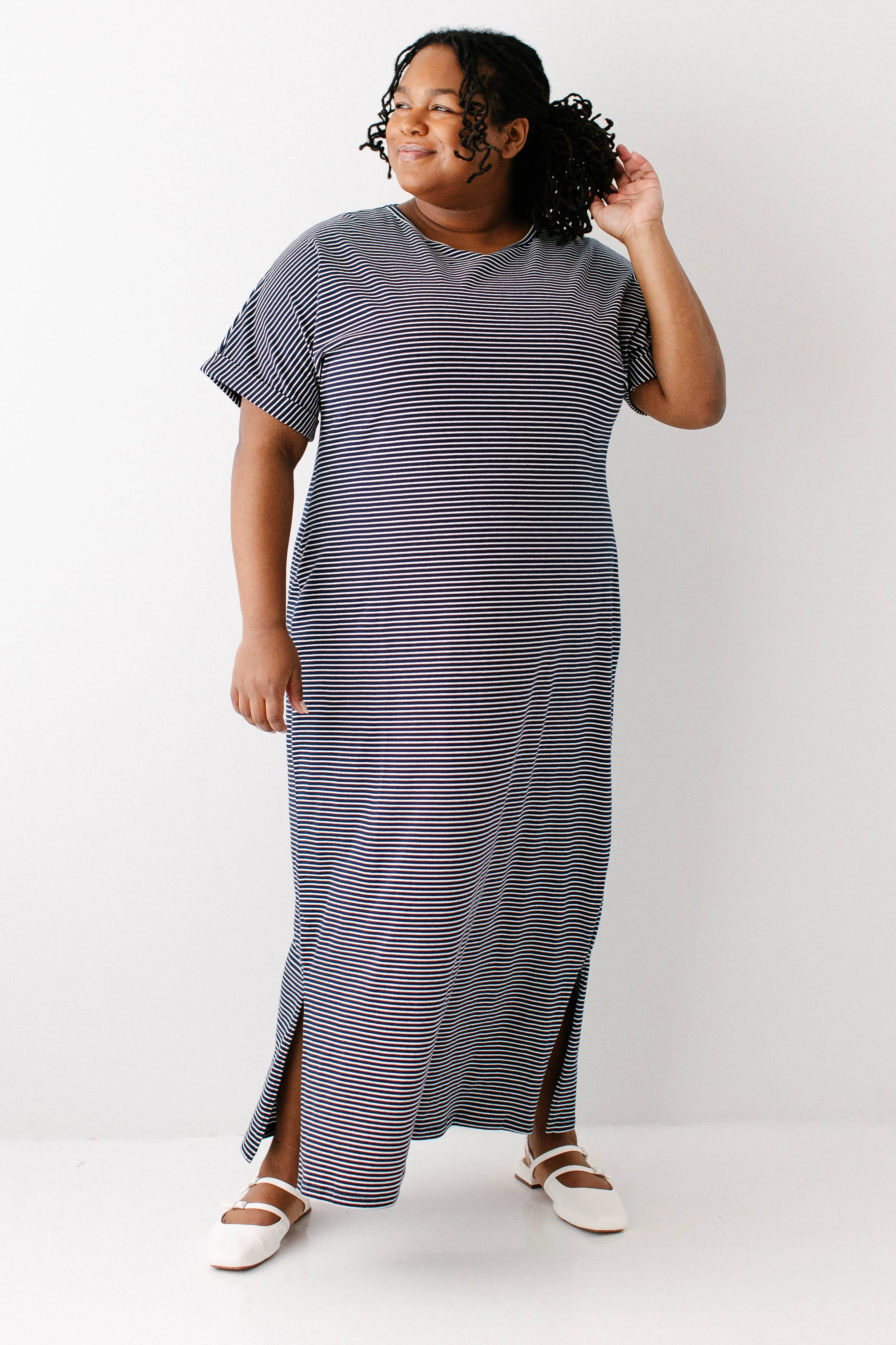 Connie Striped Knit Maxi Dress - Image 2