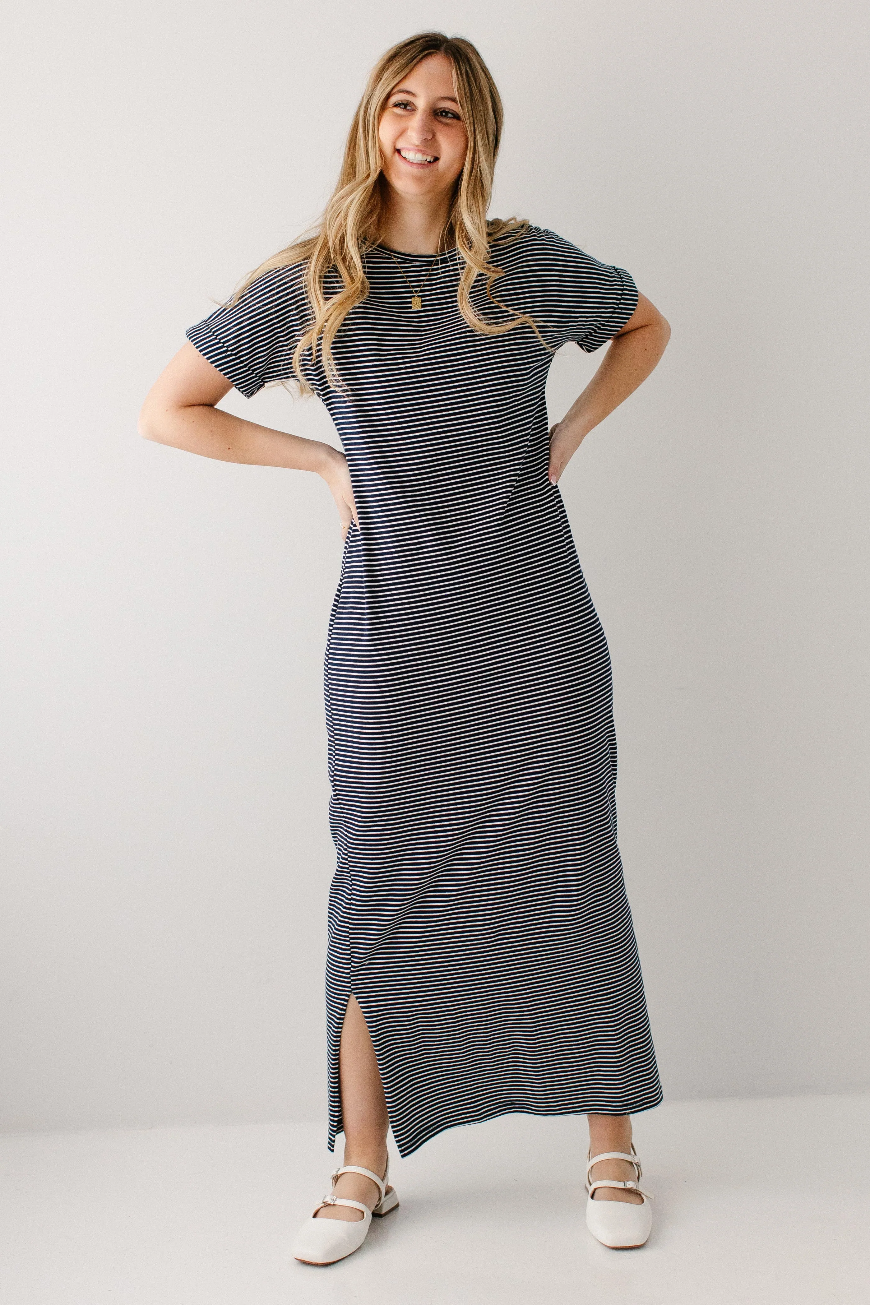 Connie Striped Knit Maxi Dress - Image 3