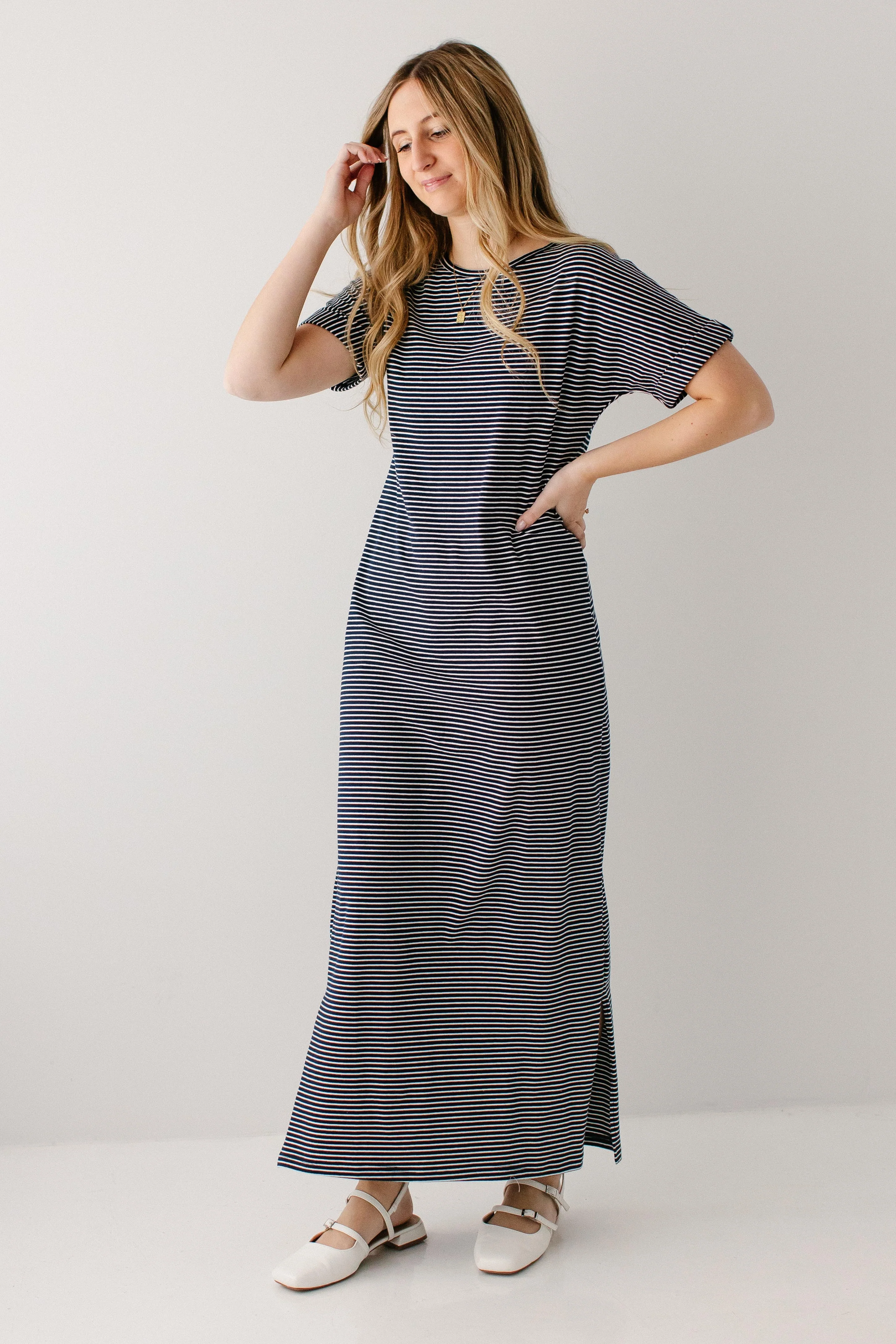 Connie Striped Knit Maxi Dress - Image 7