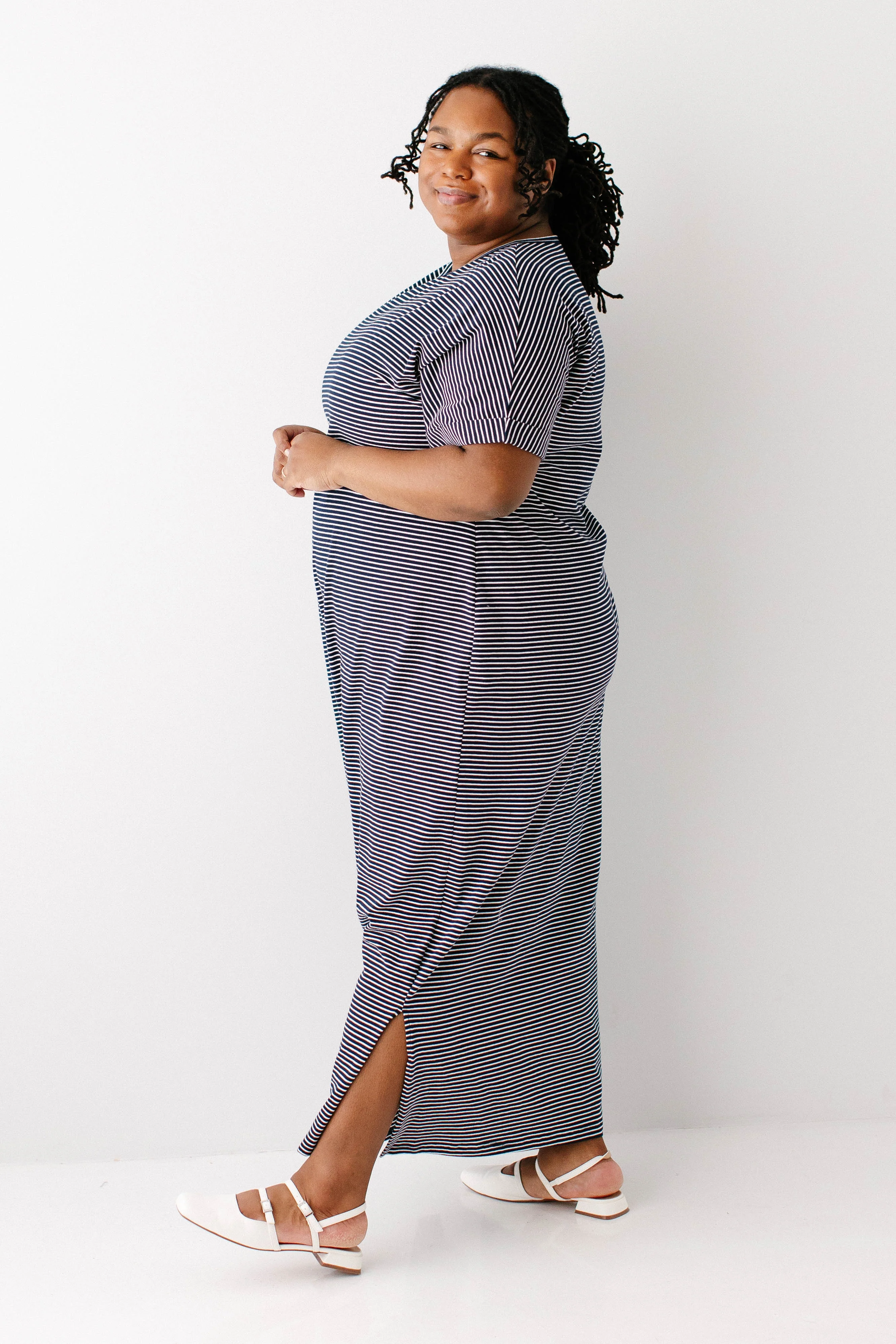Connie Striped Knit Maxi Dress - Image 9