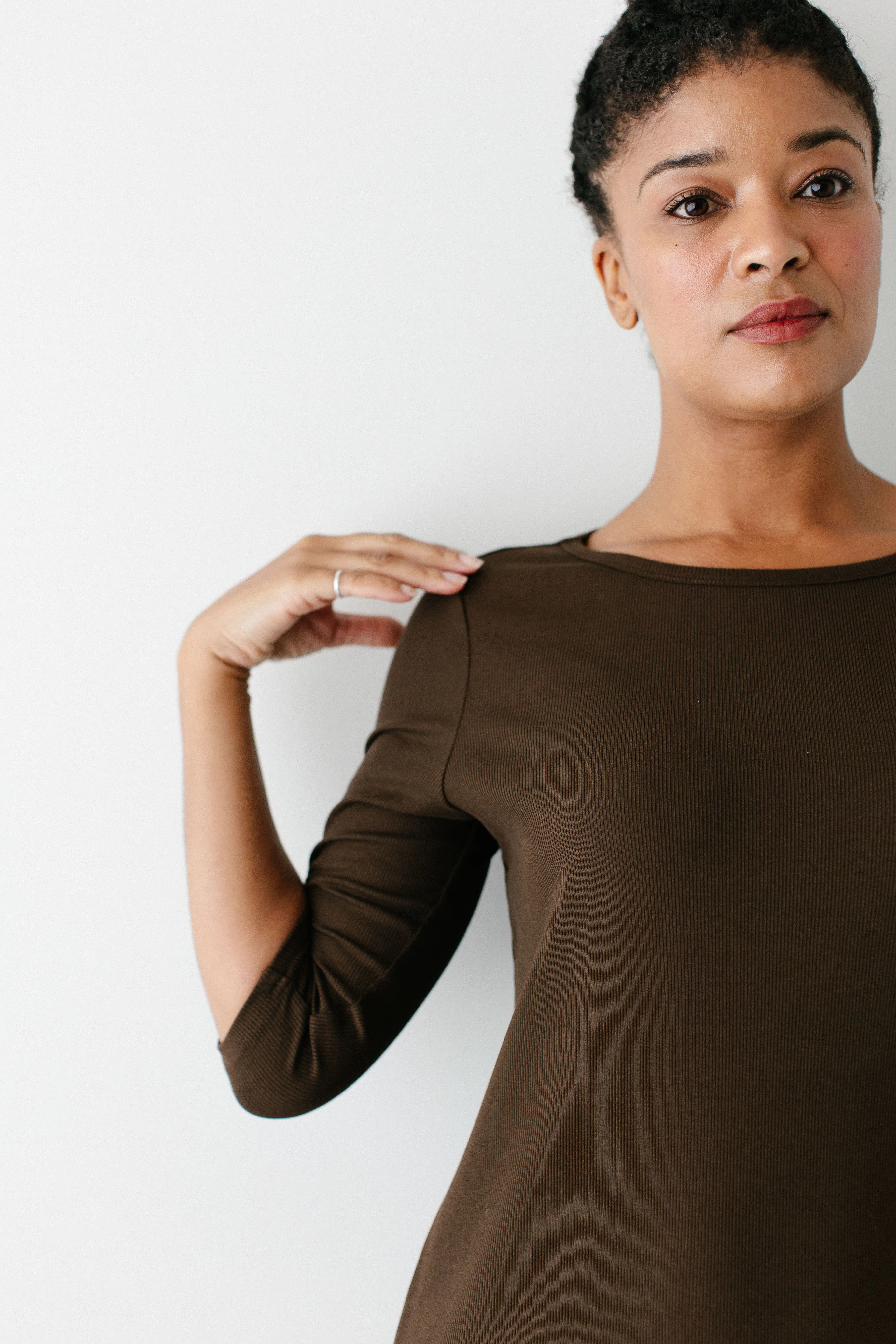Constance 3/4 Sleeve Ribbed Midi Dress FINAL SALE - Image 20
