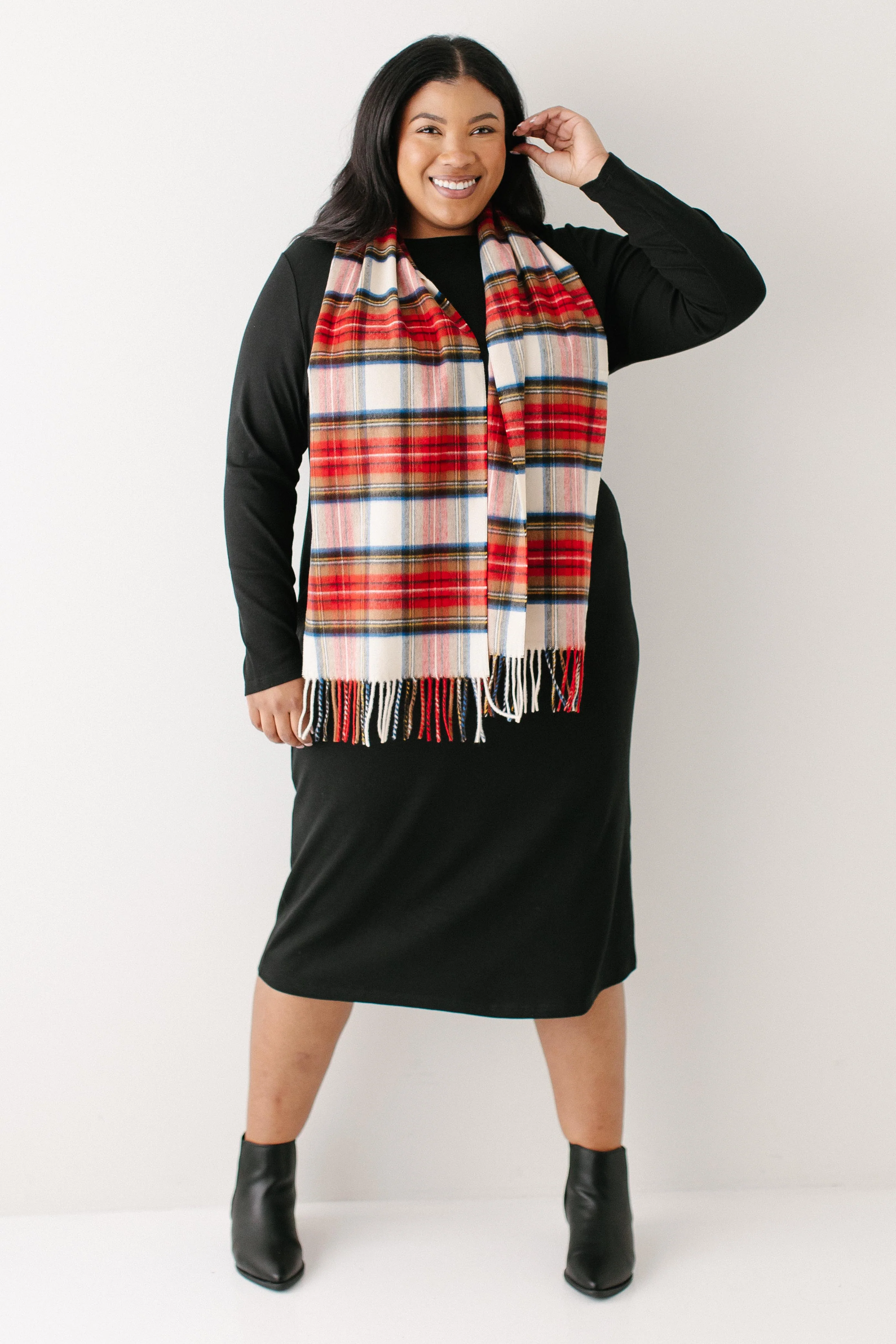 Constance Bamboo Blend Ribbed Long Sleeve Midi Dress FINAL SALE - Image 9