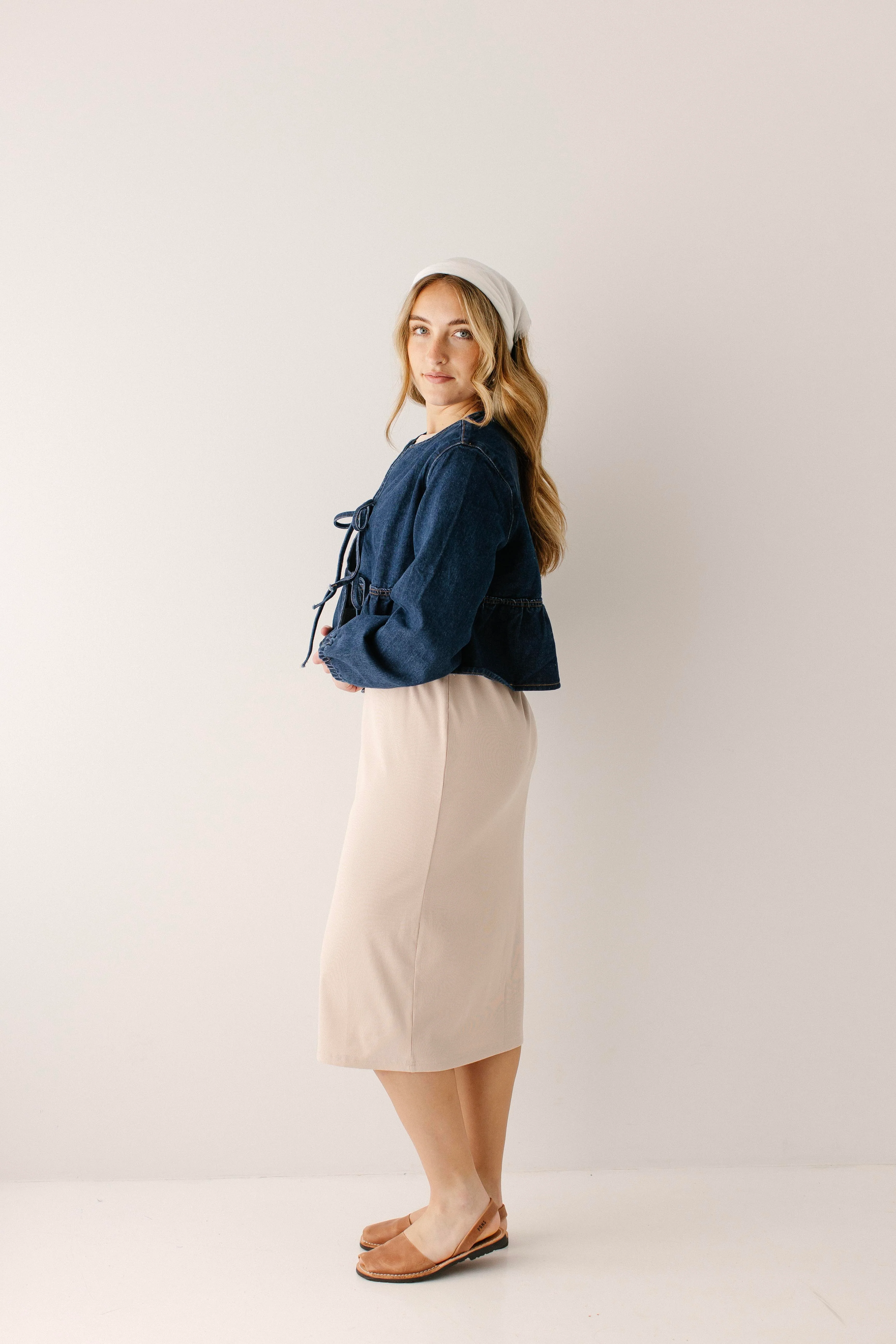 Constance Short Sleeve Ribbed Midi Dress - Image 11