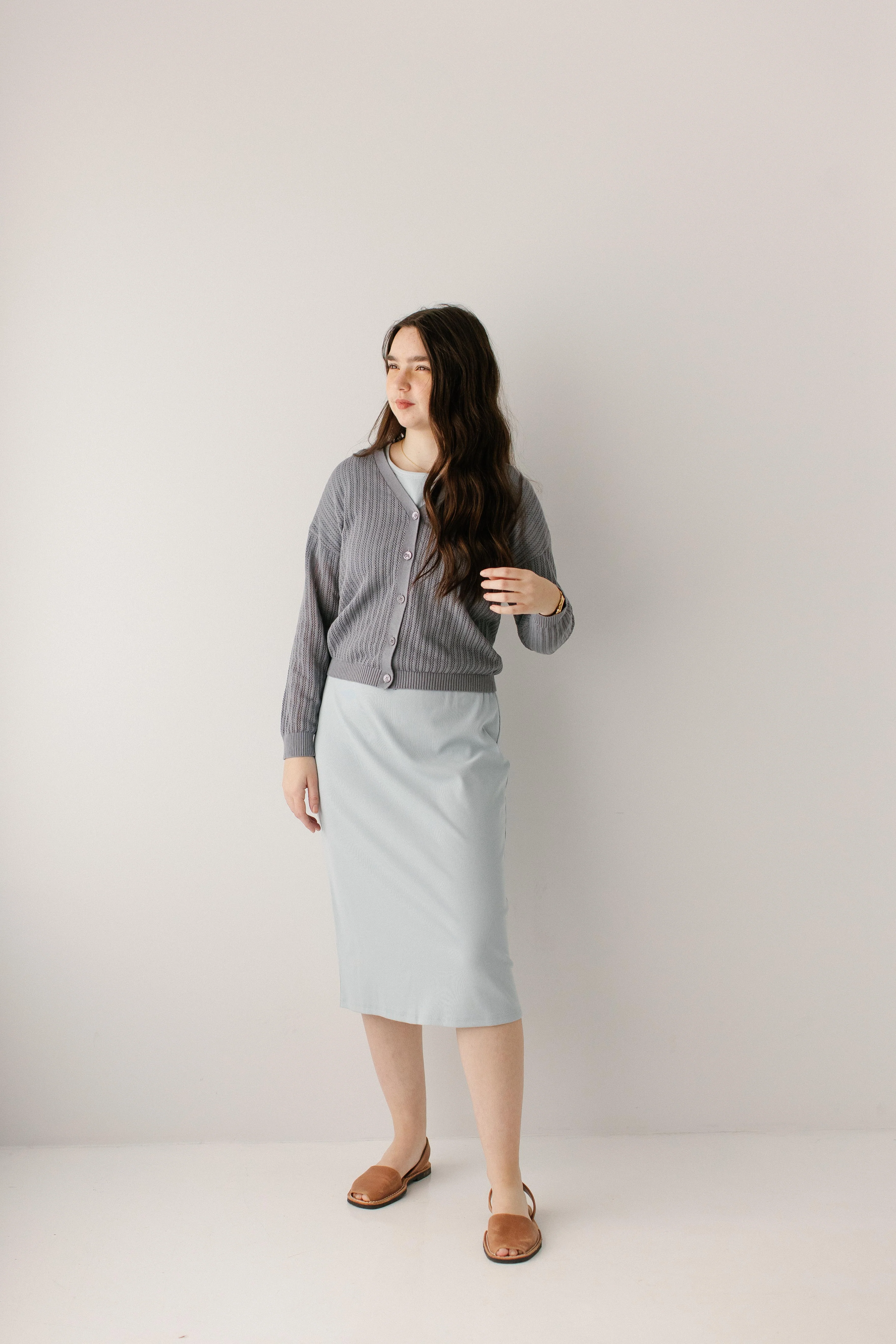Constance Short Sleeve Ribbed Midi Dress - Image 24