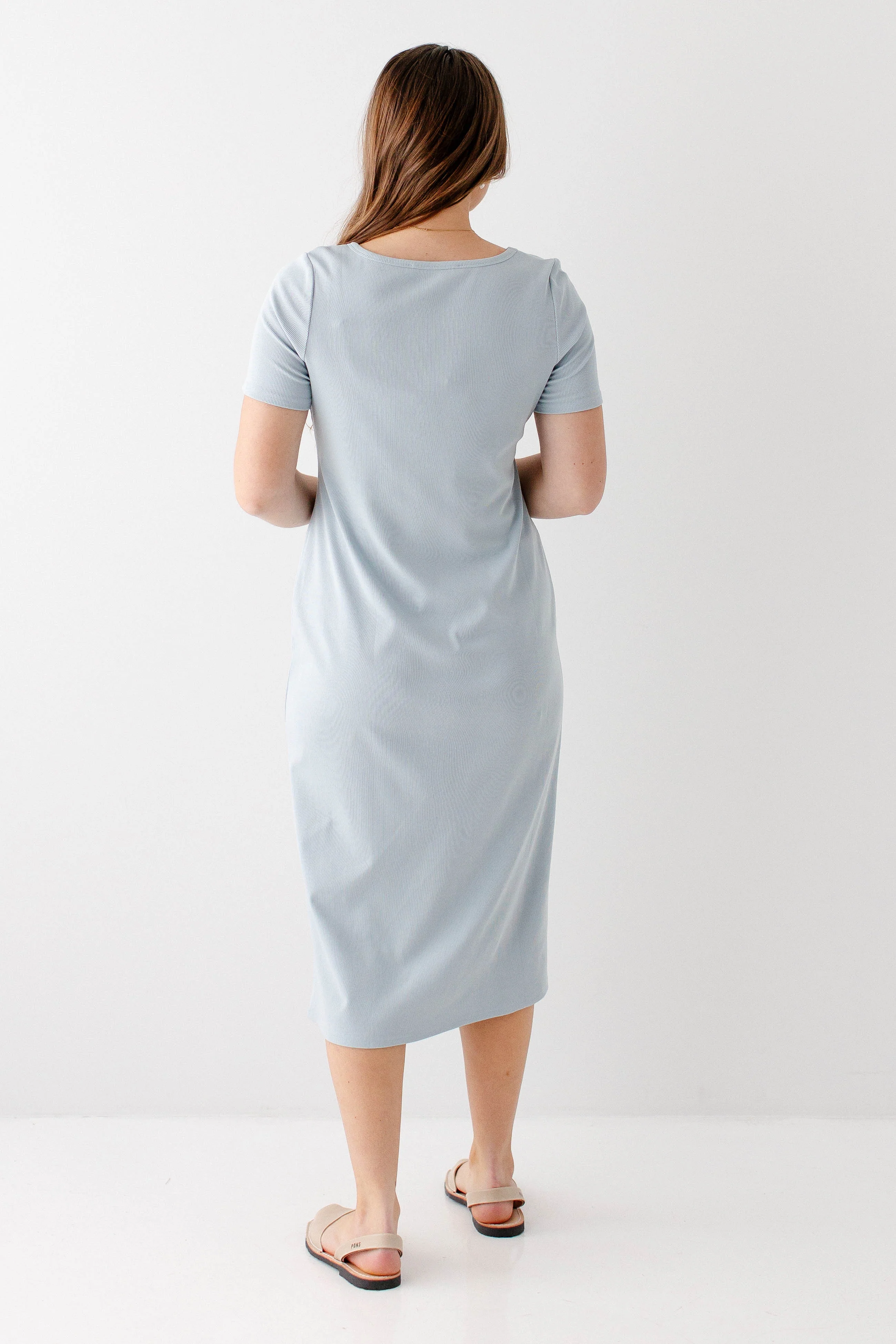 Constance Short Sleeve Ribbed Midi Dress - Image 28