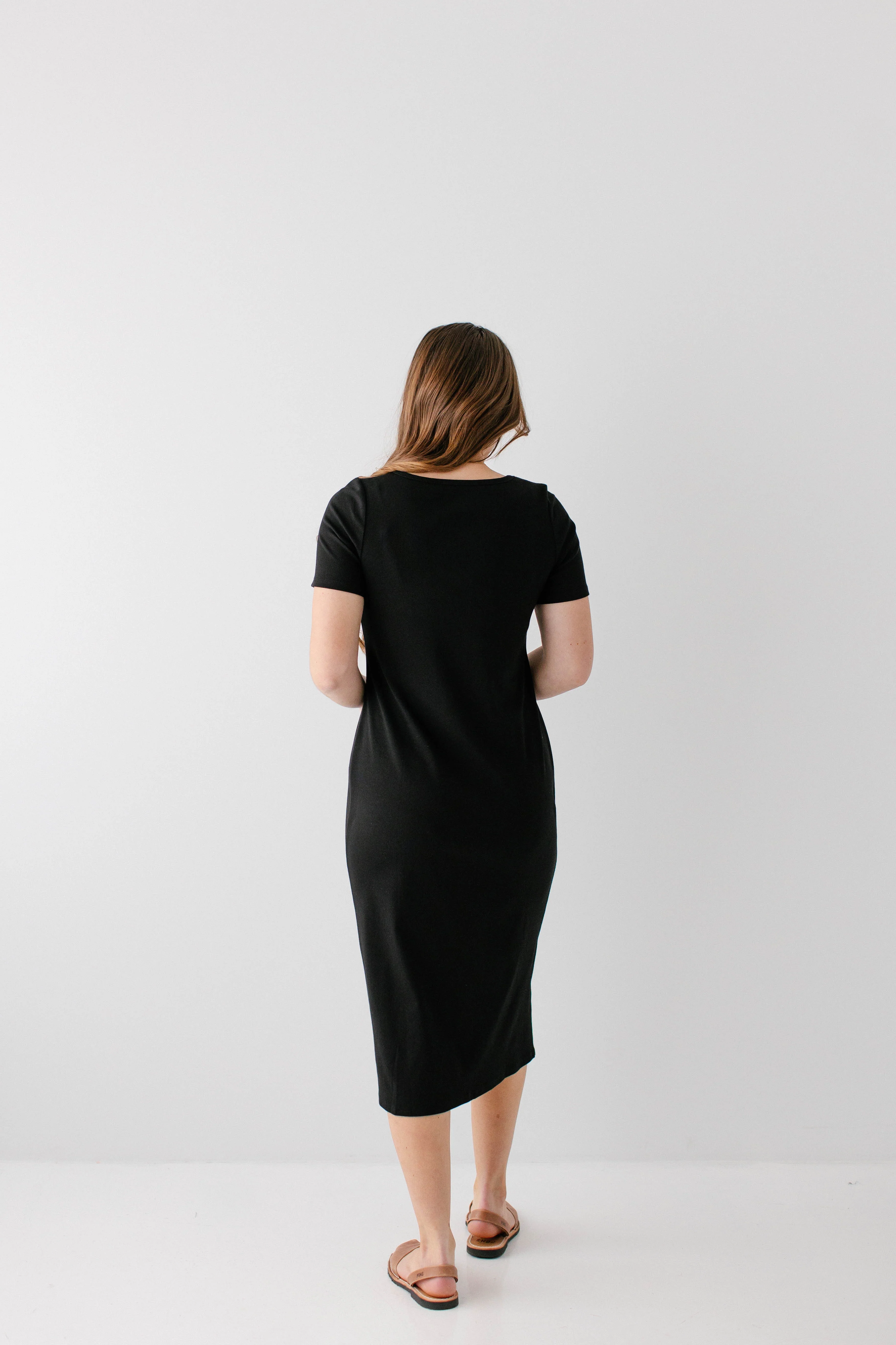 Constance Short Sleeve Ribbed Midi Dress - Image 38