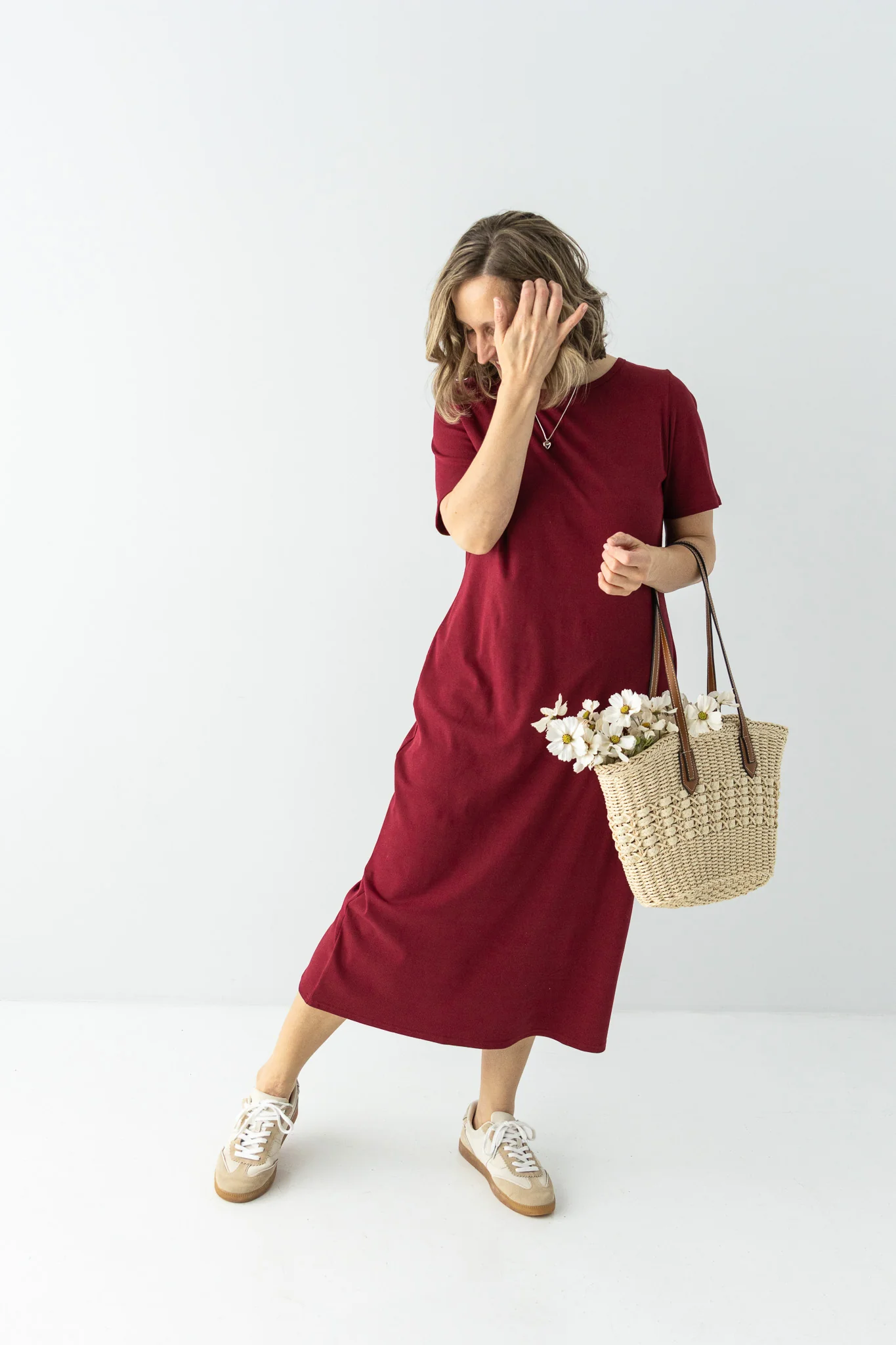 Constance Short Sleeve Ribbed Midi Dress - Image 4