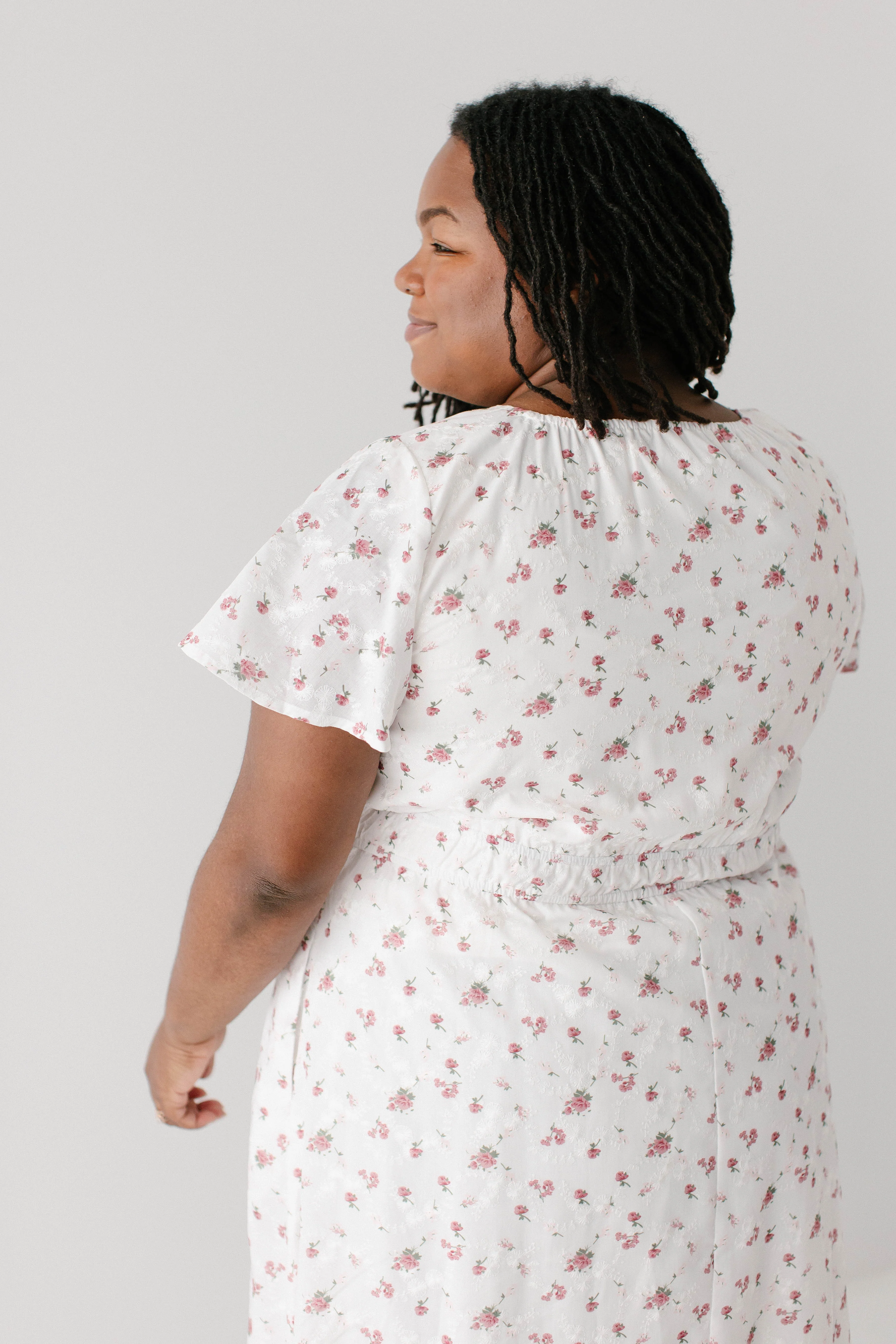 Cynthia Embroidered Floral Print Dress FINAL SALE - Image 14