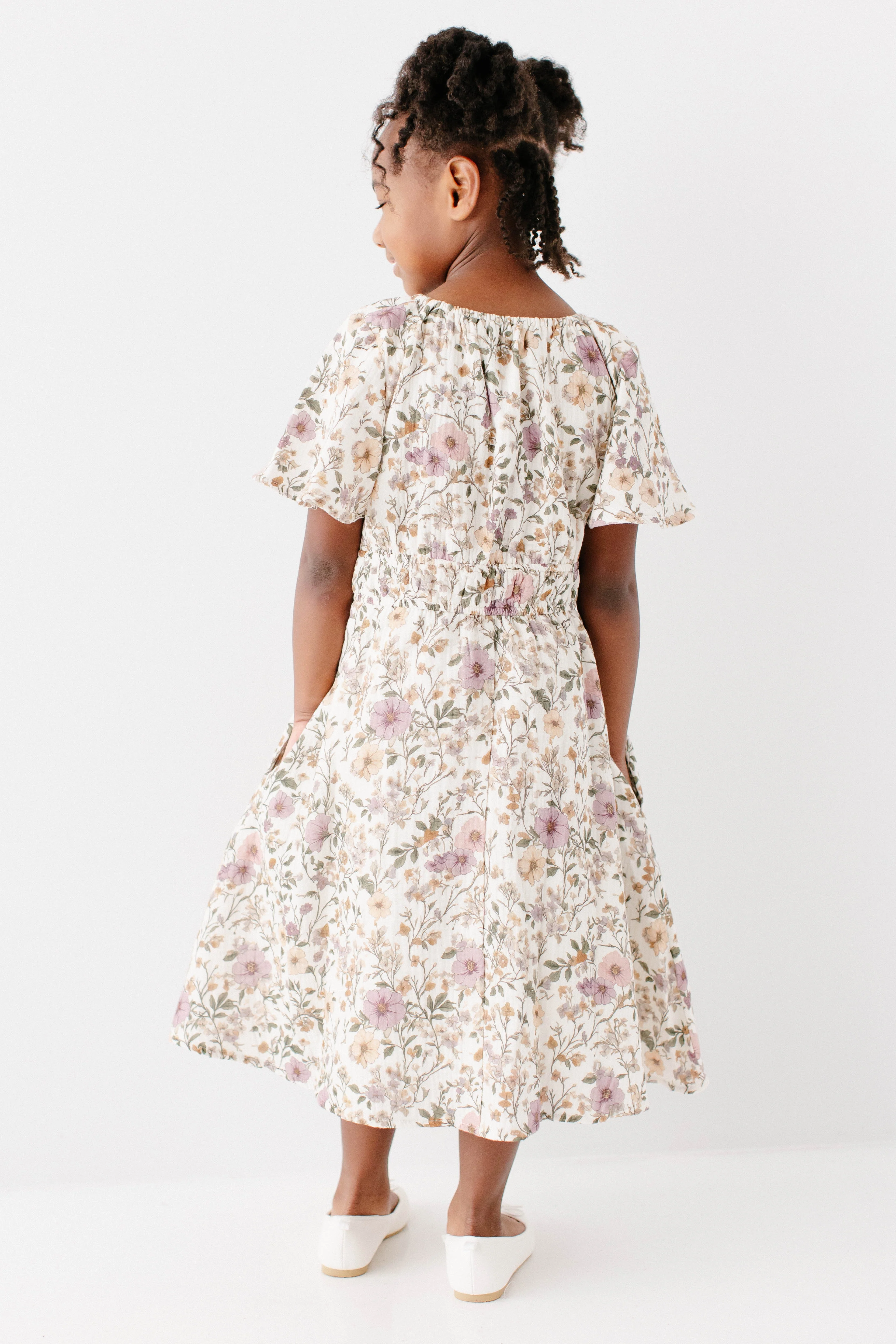 Cynthia Girl Morning Glory Cotton Gauze Dress - Image 5