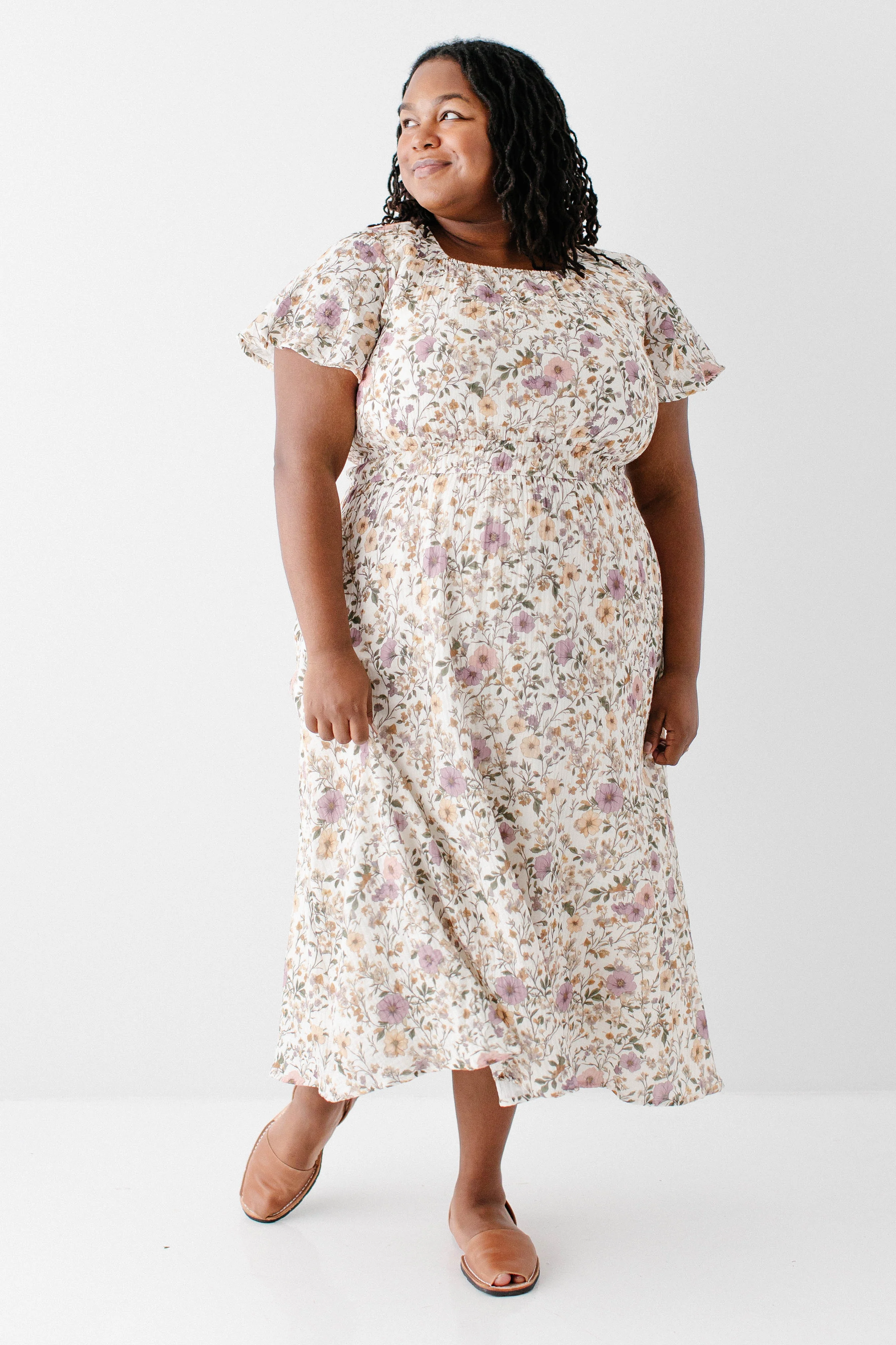 Cynthia Morning Glory Cotton Gauze Dress - Image 13