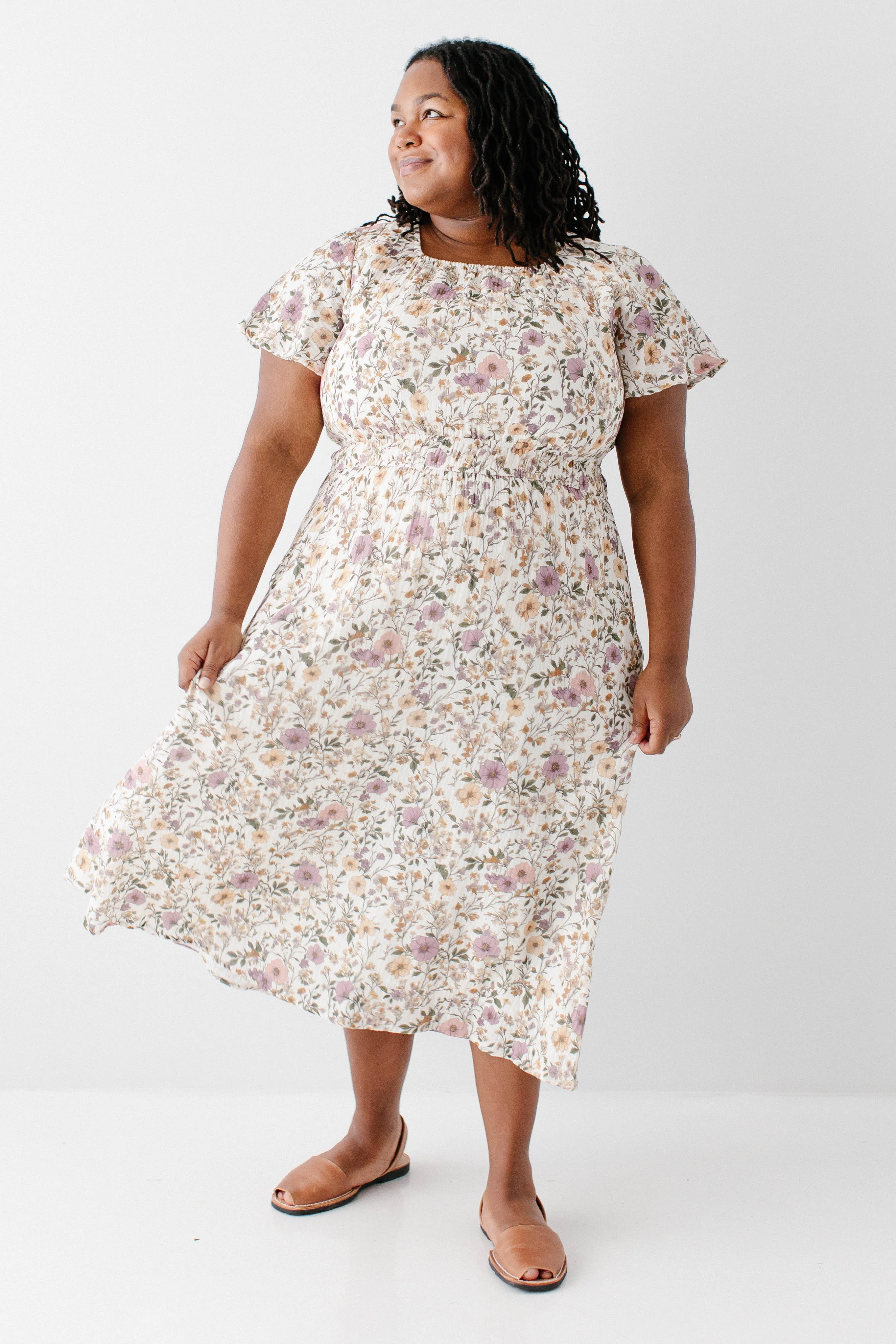 Cynthia Morning Glory Cotton Gauze Dress - Image 2