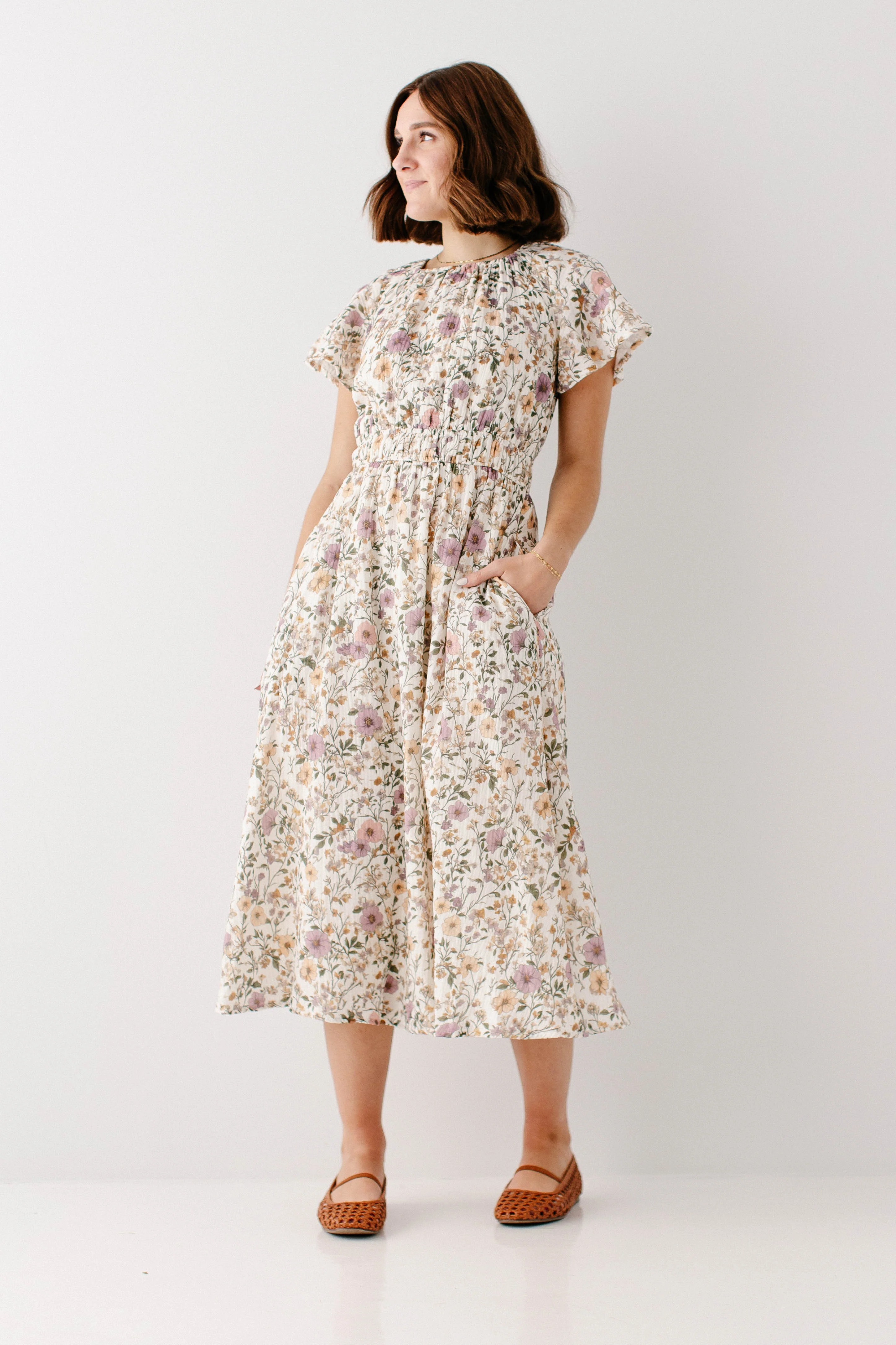 Cynthia Morning Glory Cotton Gauze Dress - Image 5