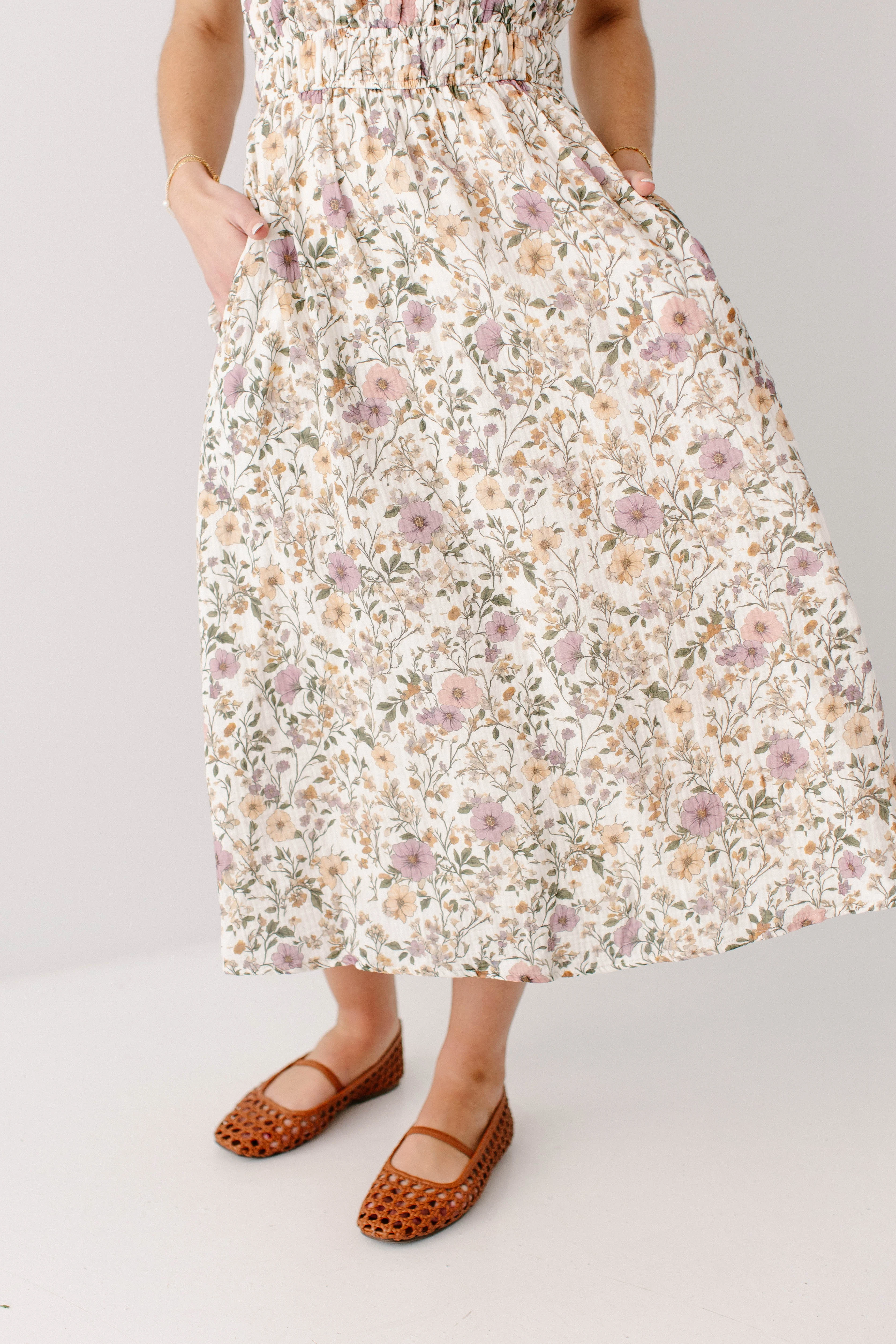 Cynthia Morning Glory Cotton Gauze Dress - Image 7