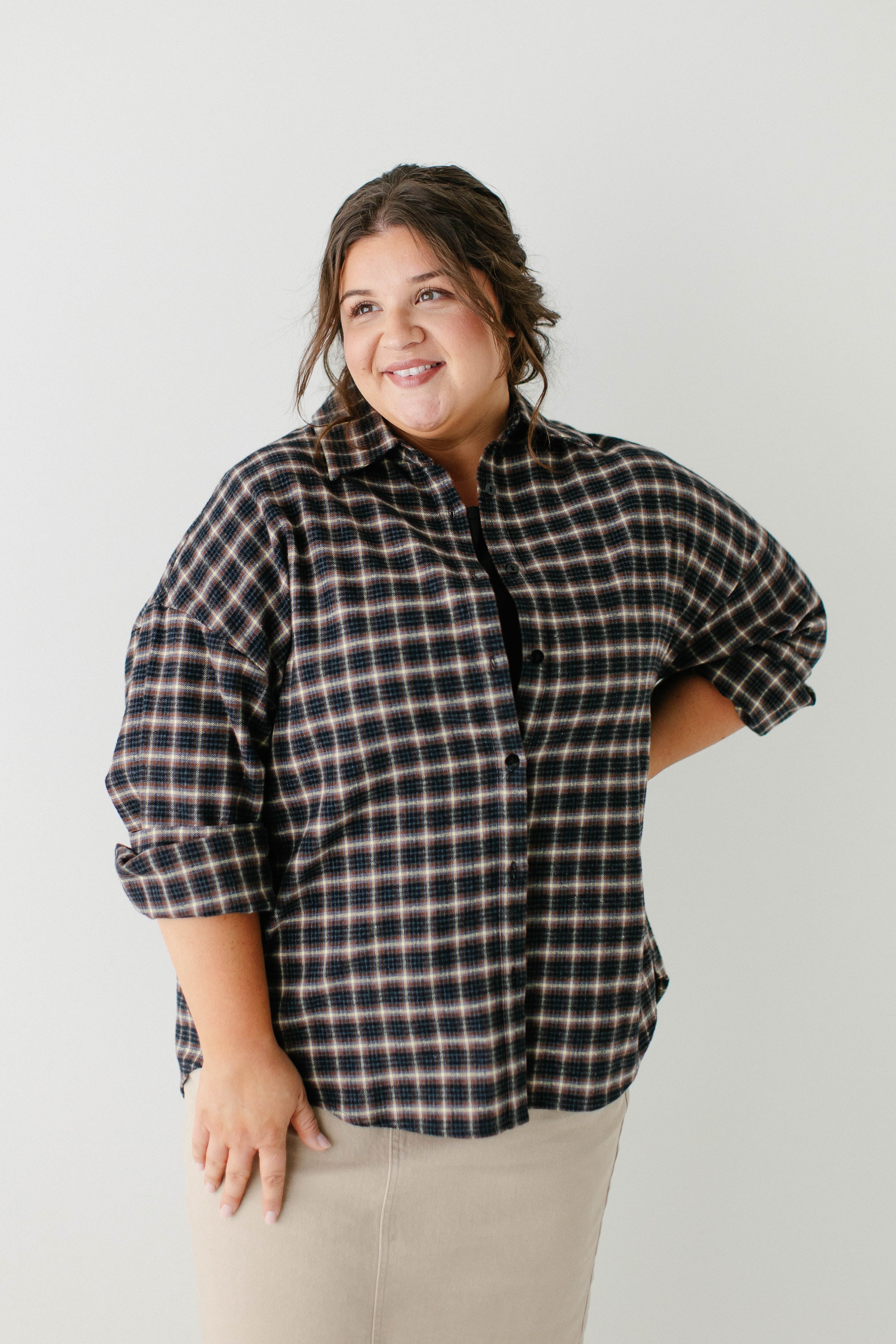 Dakota Plaid Flannel Shacket FINAL SALE - Image 2
