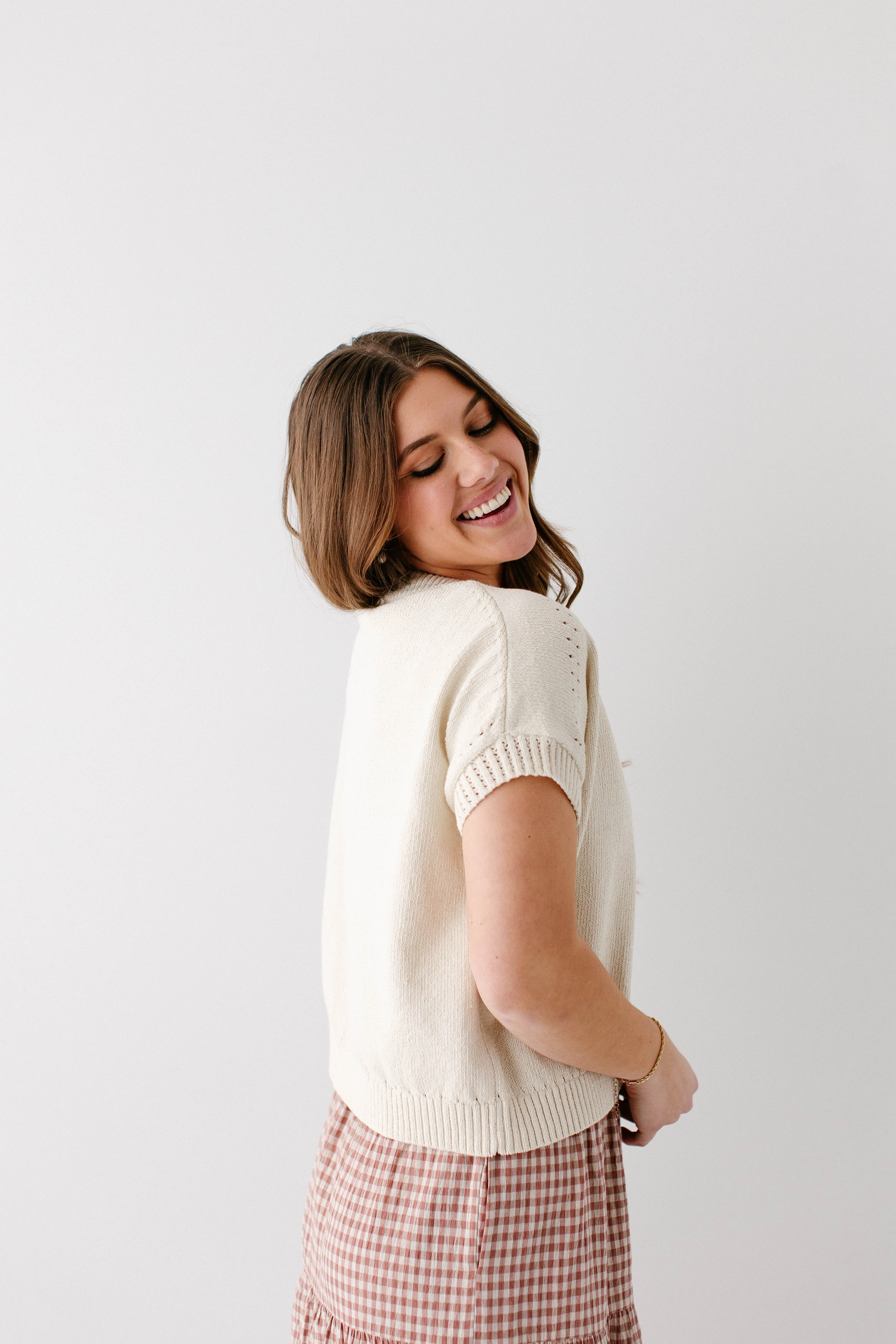 'Darby' Knit Detail Top FINAL SALE - Image 4