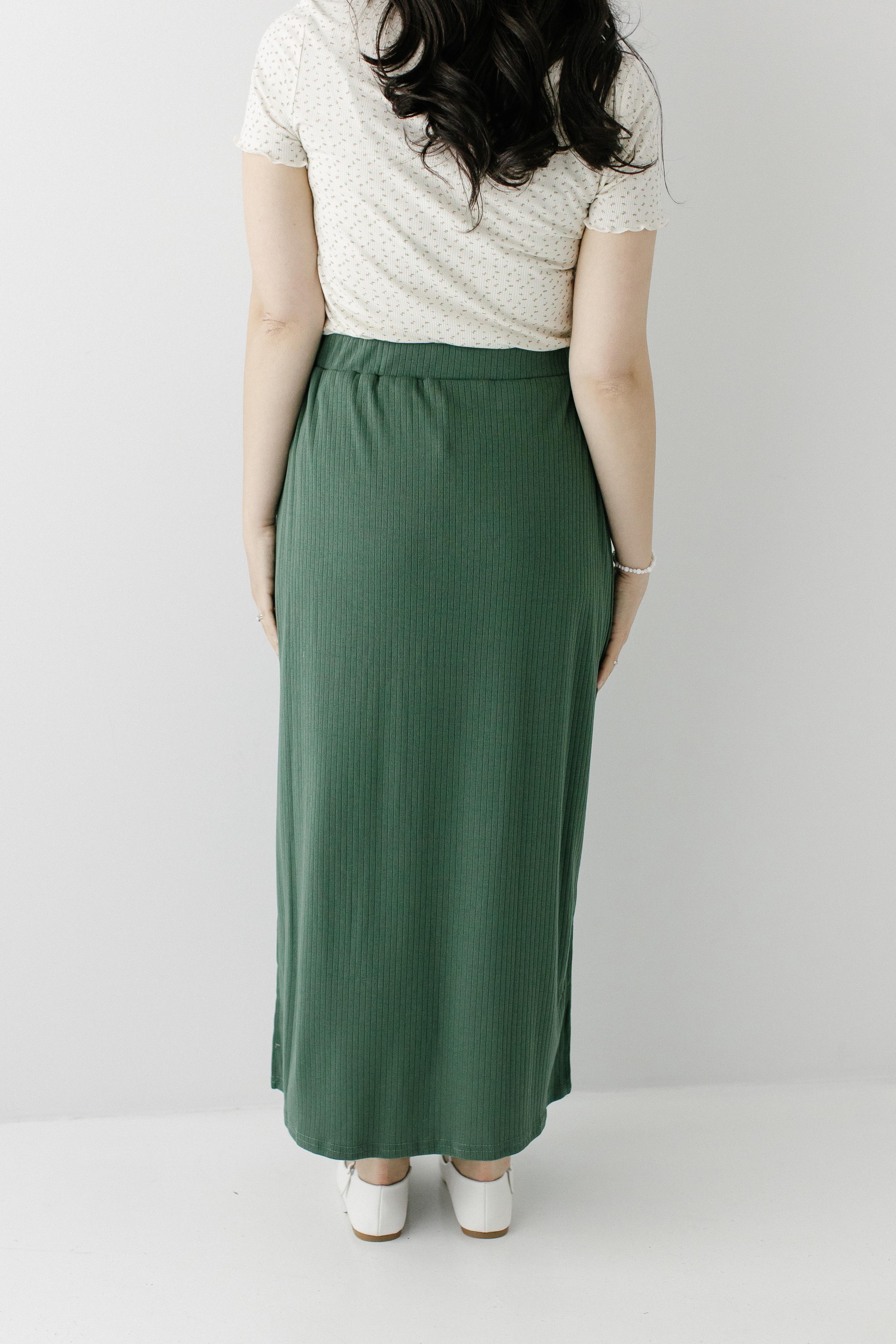 Easton Pointelle Knit Midi Skirt - Image 4