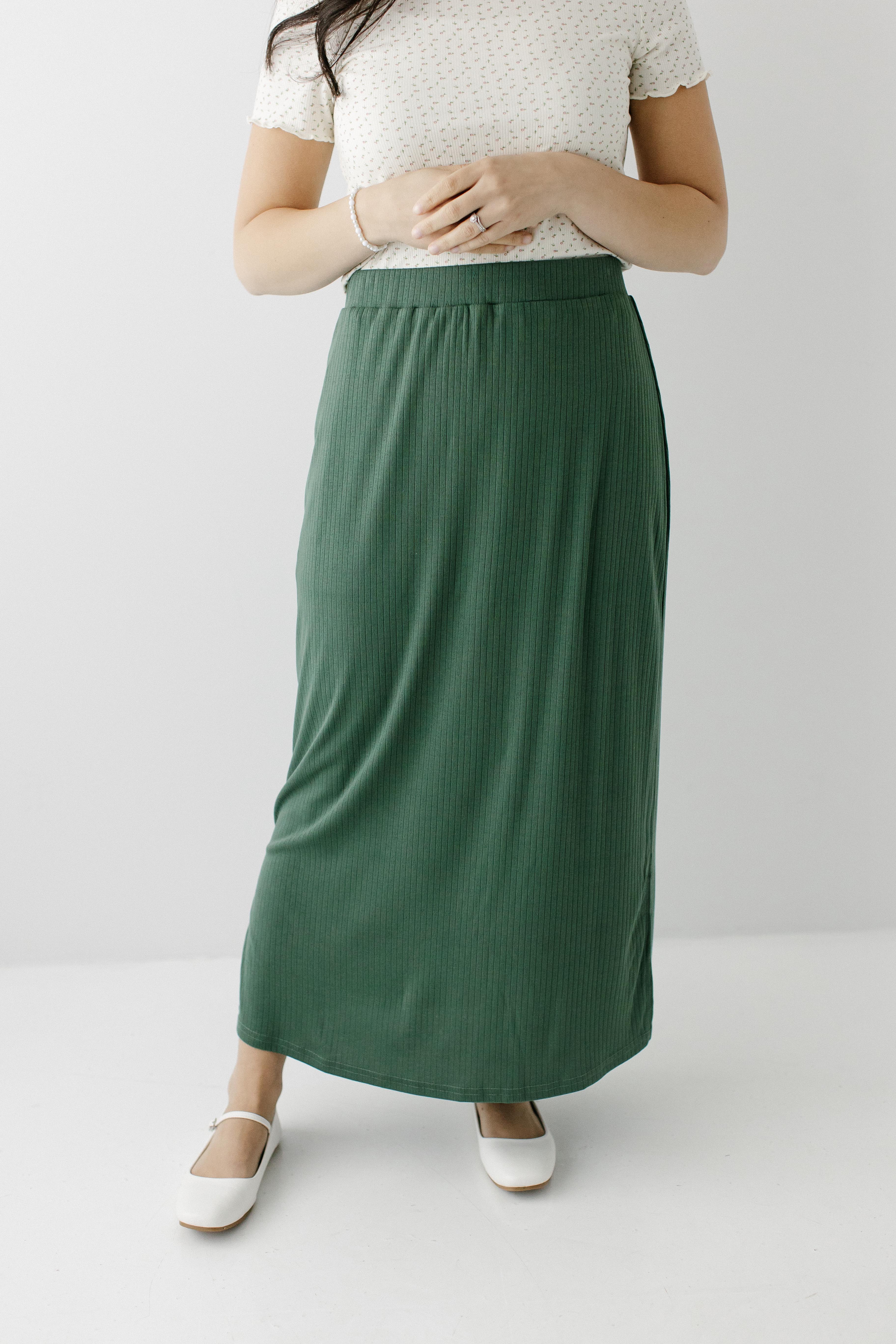 Easton Pointelle Knit Midi Skirt - Image 5