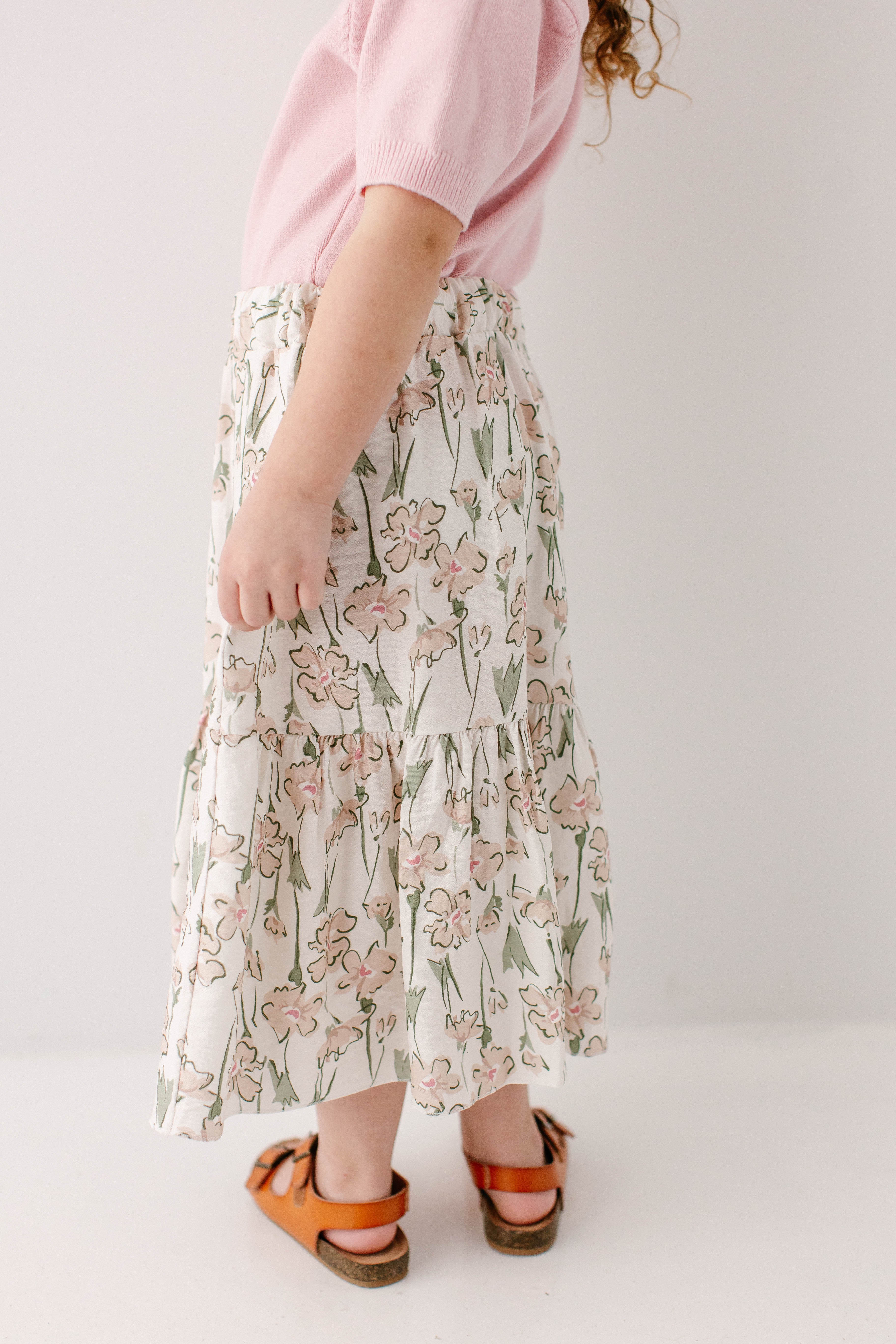 Eloise Girl Floral Print Midi Skirt - Image 5