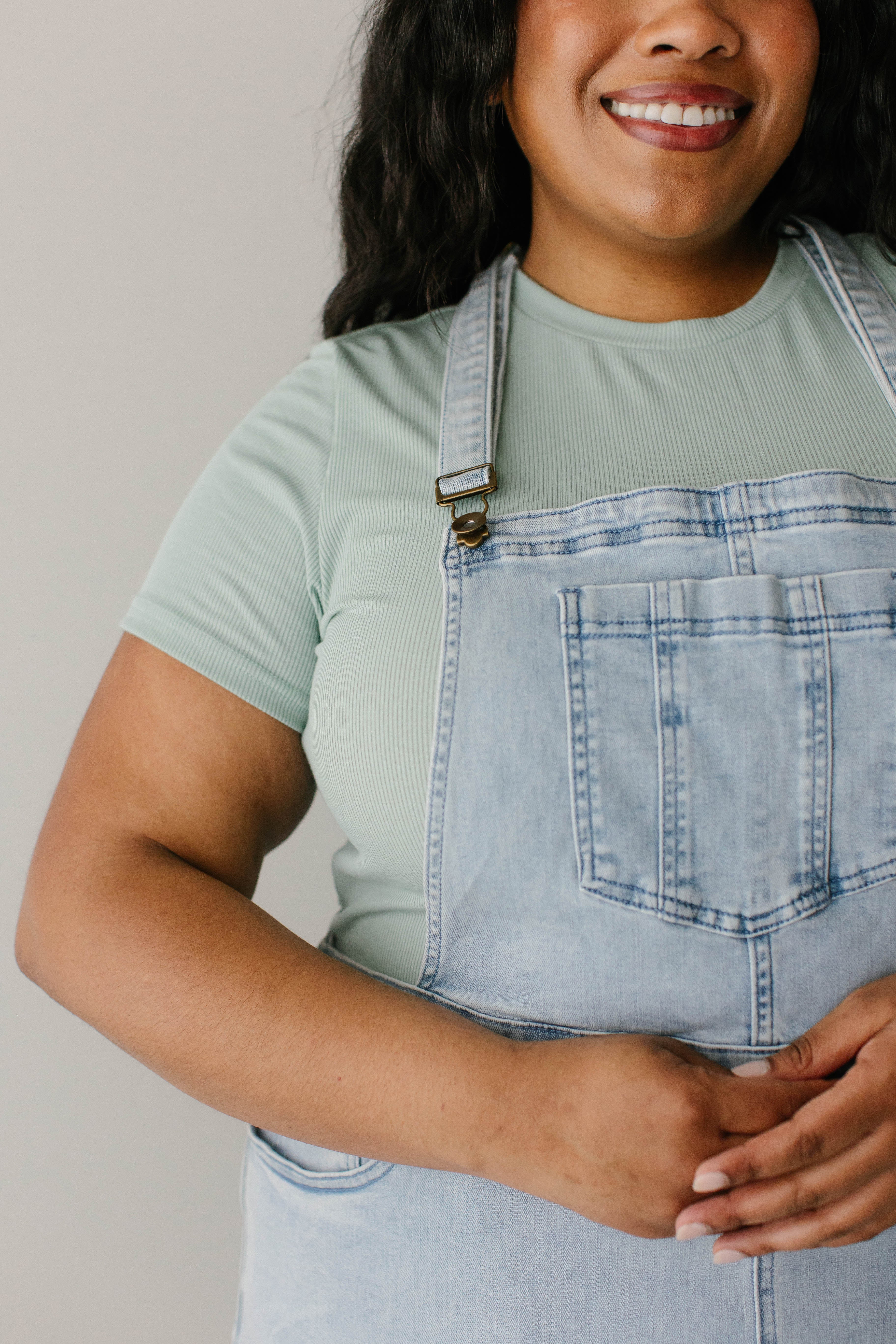 Emerson Denim Skirt Overalls FINAL SALE - Image 10