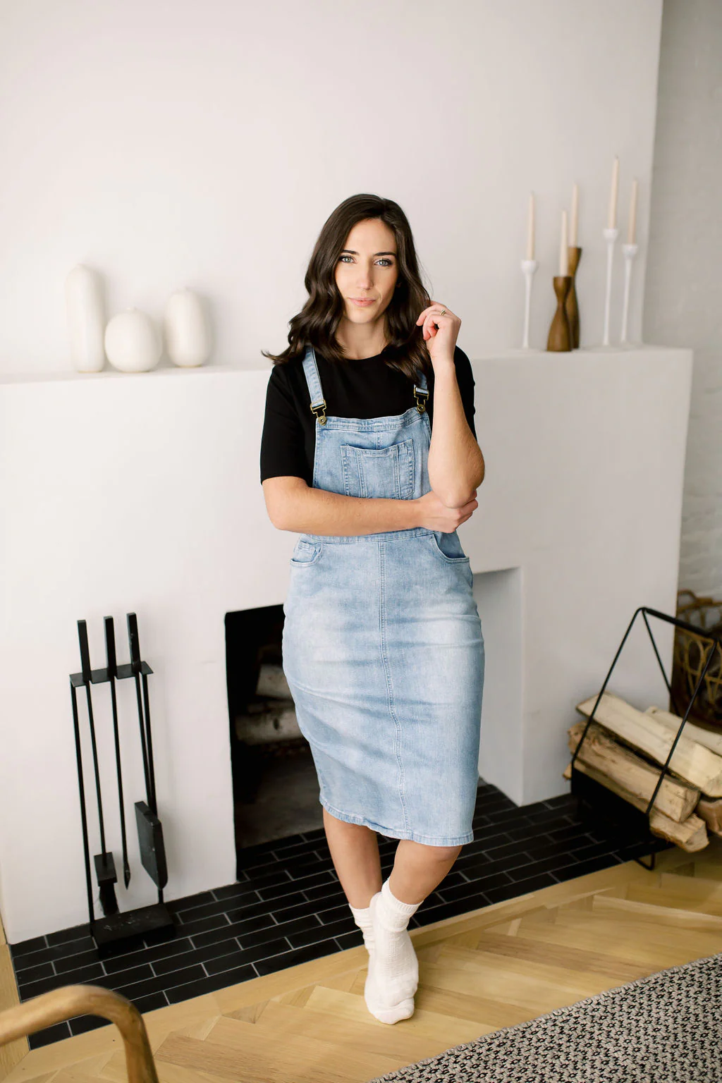 Emerson Denim Skirt Overalls FINAL SALE - Image 14