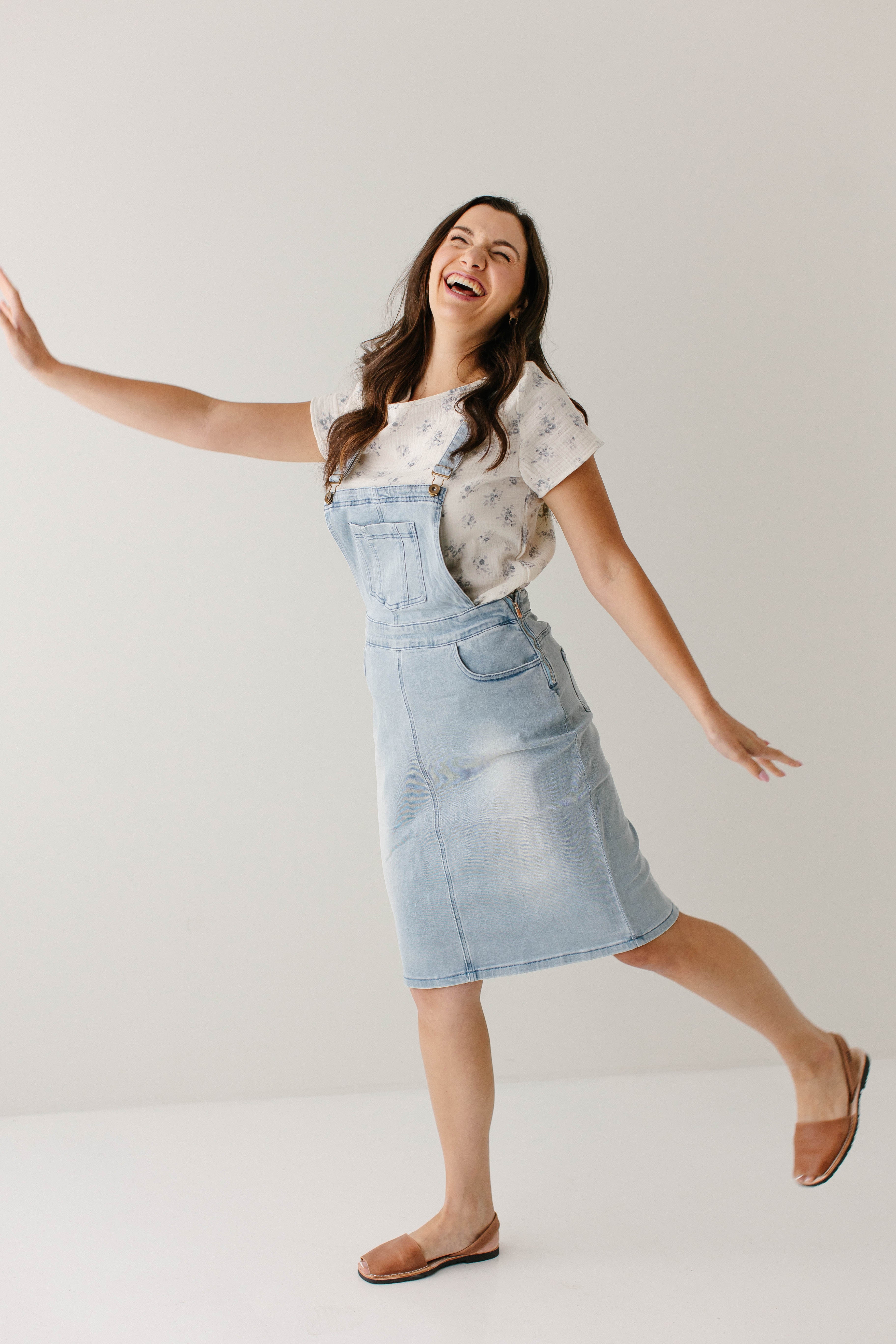 Emerson Denim Skirt Overalls FINAL SALE - Image 4
