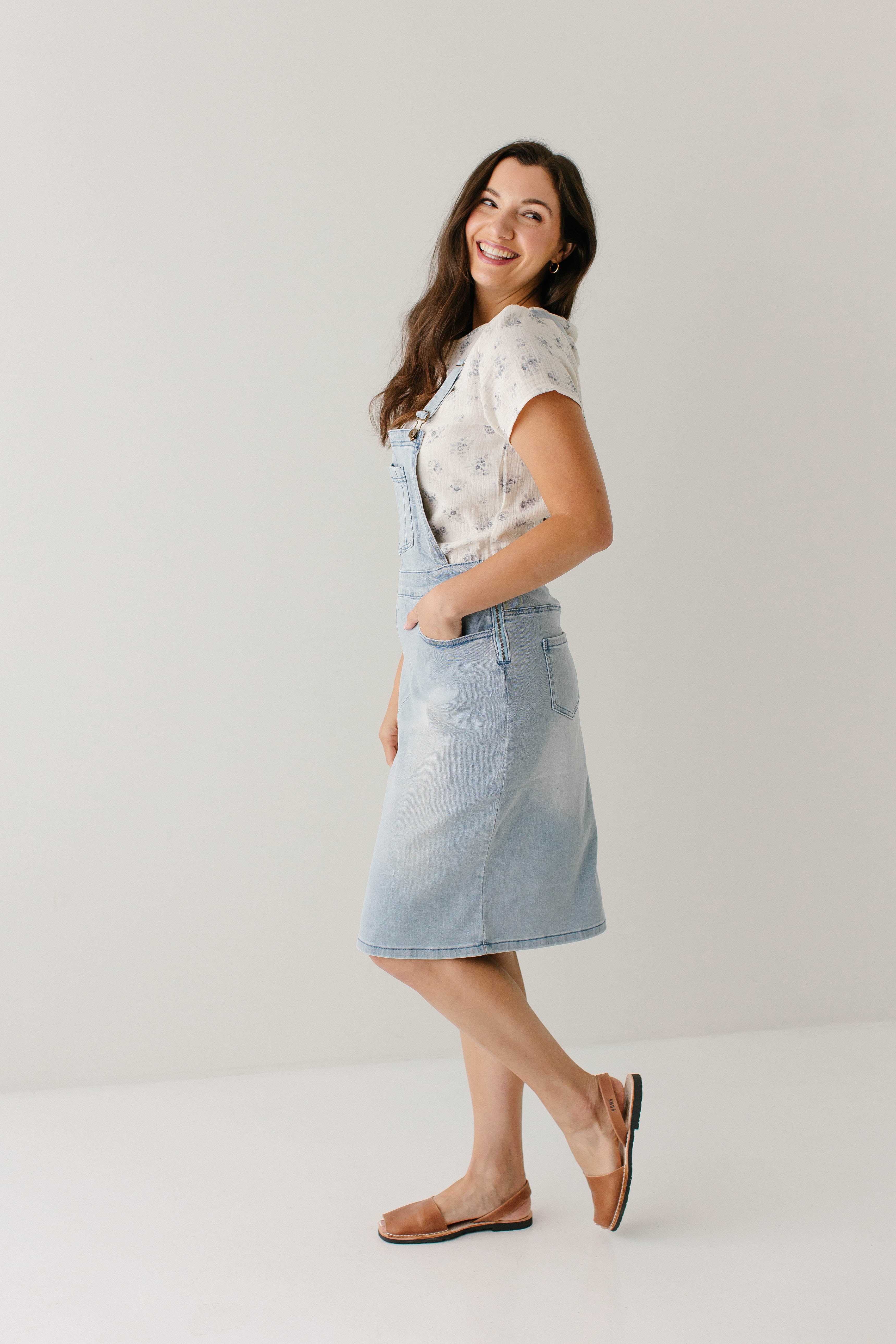 Emerson Denim Skirt Overalls FINAL SALE - Image 6